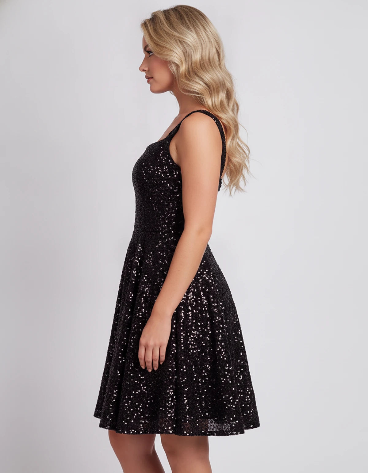 Mathilde Mini Dress — Black | SKU: SD-80928-black-2,SD-80928-black-4,SD-80928-black-6,SD-80928-black-8,SD-80928-black-10,SD-80928-black-12,SD-80928-black-14,SD-80928-black-16,SD-80928-black-16W,SD-80928-black-18W,SD-80928-black-20W,SD-80928-black-22W