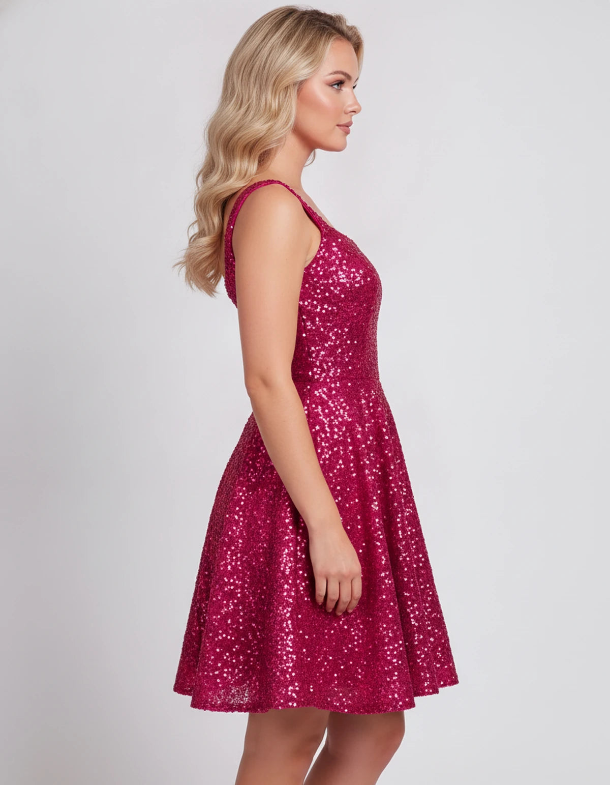 Mathilde Mini Dress — Pink | SKU: SD-80928-pink-2,SD-80928-pink-4,SD-80928-pink-6,SD-80928-pink-8,SD-80928-pink-10,SD-80928-pink-12,SD-80928-pink-14,SD-80928-pink-16,SD-80928-pink-16W,SD-80928-pink-18W,SD-80928-pink-20W,SD-80928-pink-22W