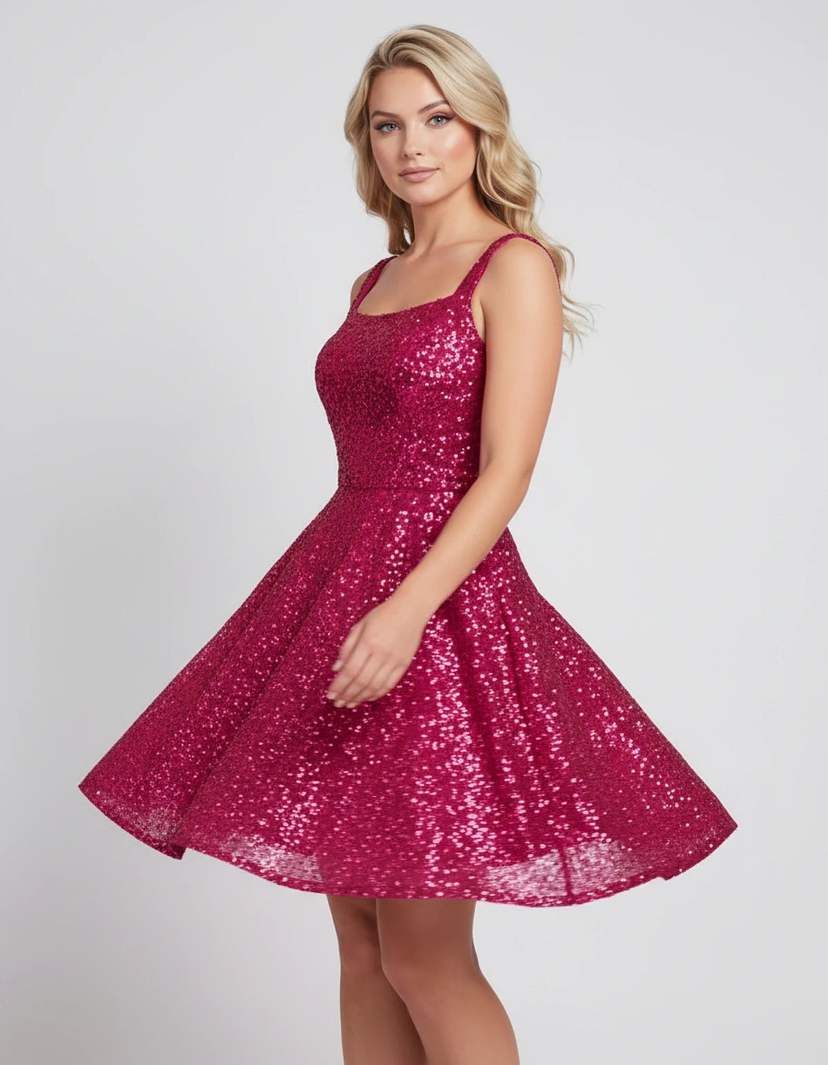 Mathilde Mini Dress — Pink | SKU: SD-80928-pink-2,SD-80928-pink-4,SD-80928-pink-6,SD-80928-pink-8,SD-80928-pink-10,SD-80928-pink-12,SD-80928-pink-14,SD-80928-pink-16,SD-80928-pink-16W,SD-80928-pink-18W,SD-80928-pink-20W,SD-80928-pink-22W