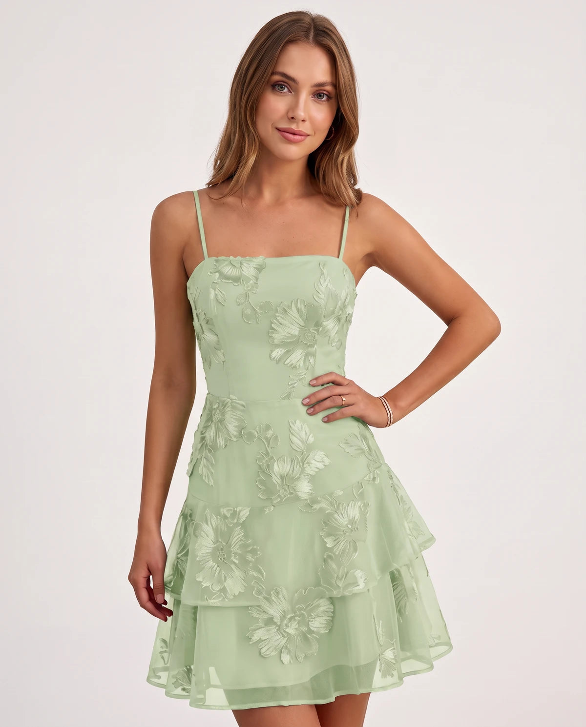 Maylis Mini Dress — Green