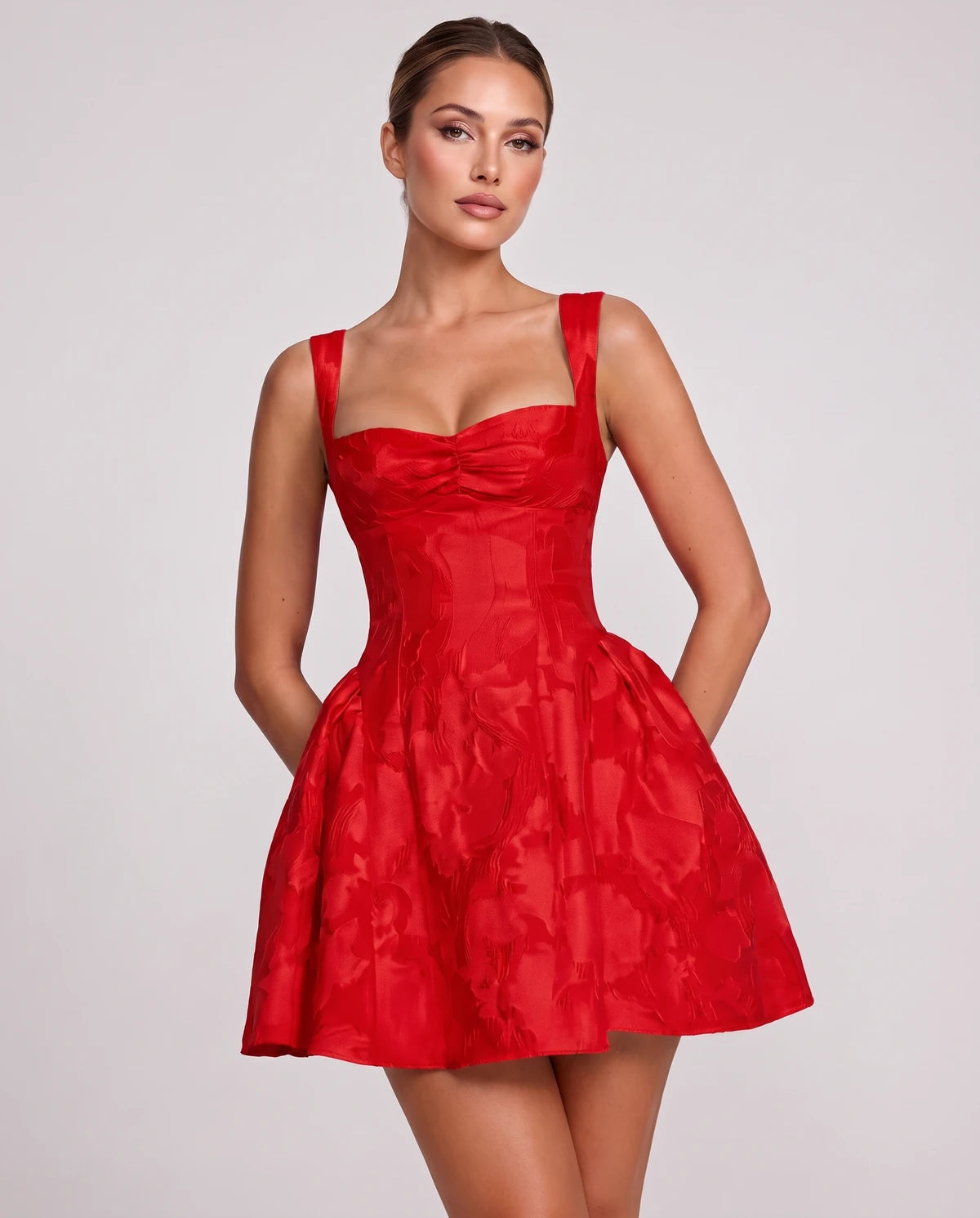 Melantha Mini Dress — Red