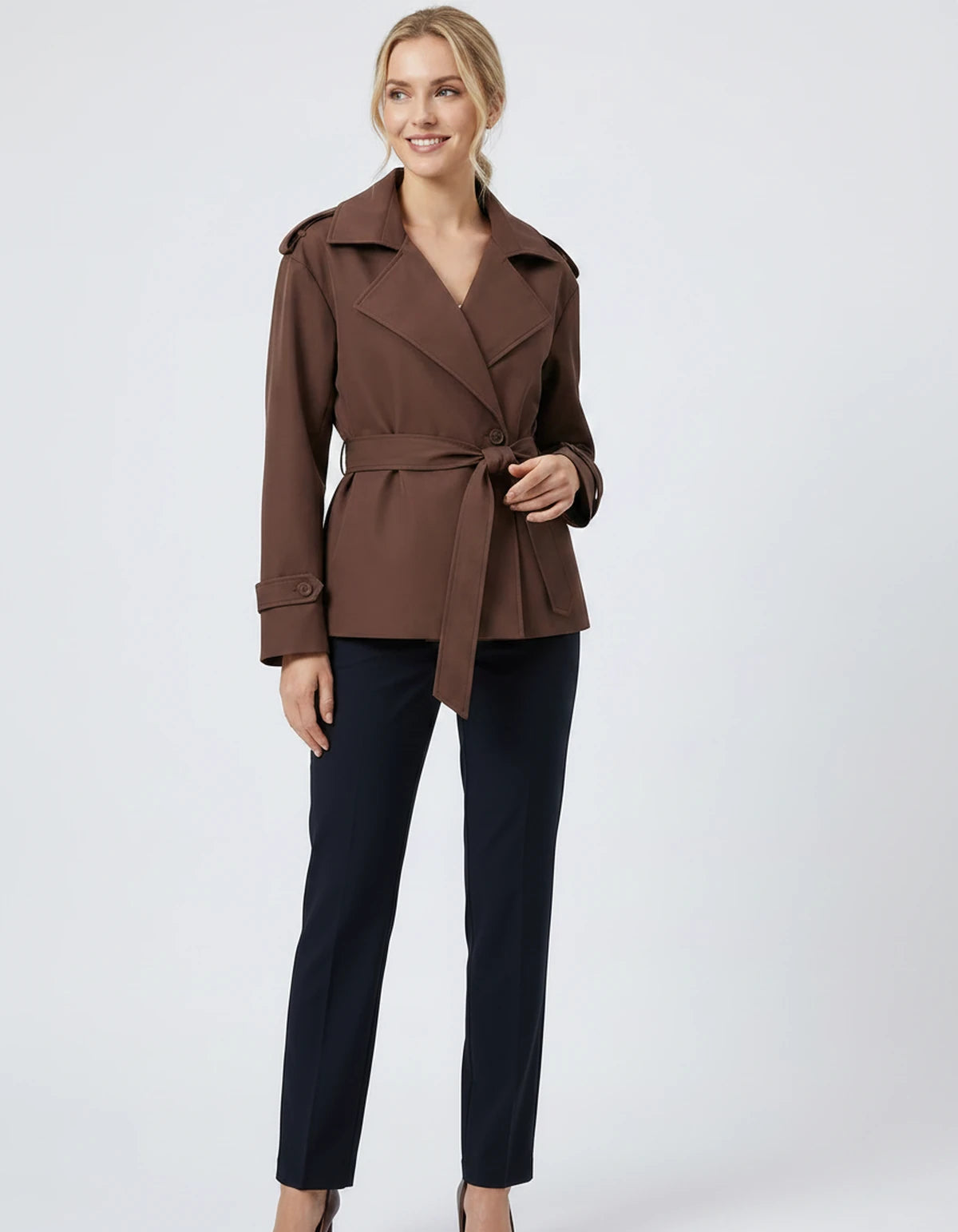 Melisande Coat — Light Brown | SKU: SD-77883-lightbrown-XS,SD-77883-lightbrown-S,SD-77883-lightbrown-M,SD-77883-lightbrown-L,SD-77883-lightbrown-XL