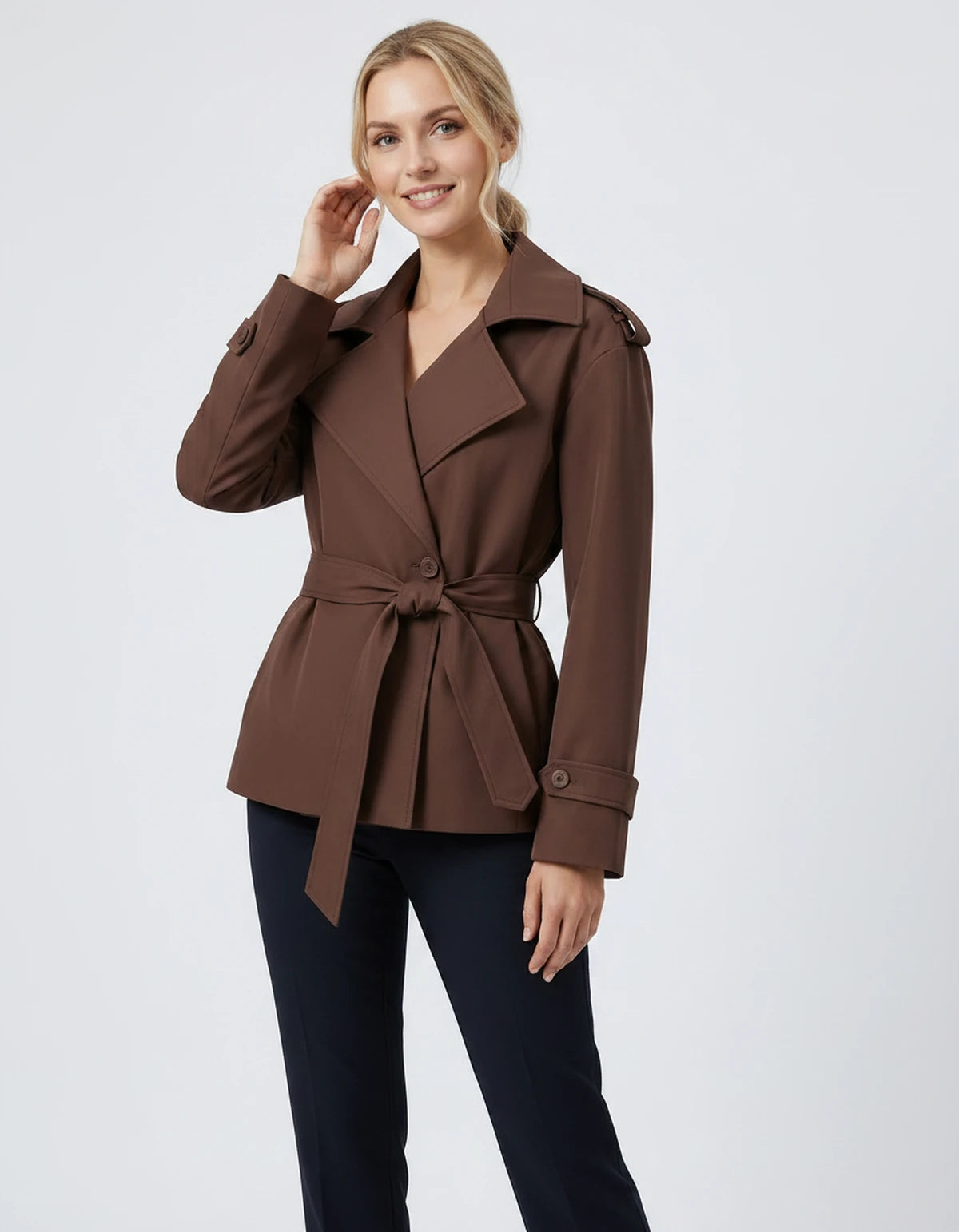 Melisande Coat — Light Brown | SKU: SD-77883-lightbrown-XS,SD-77883-lightbrown-S,SD-77883-lightbrown-M,SD-77883-lightbrown-L,SD-77883-lightbrown-XL