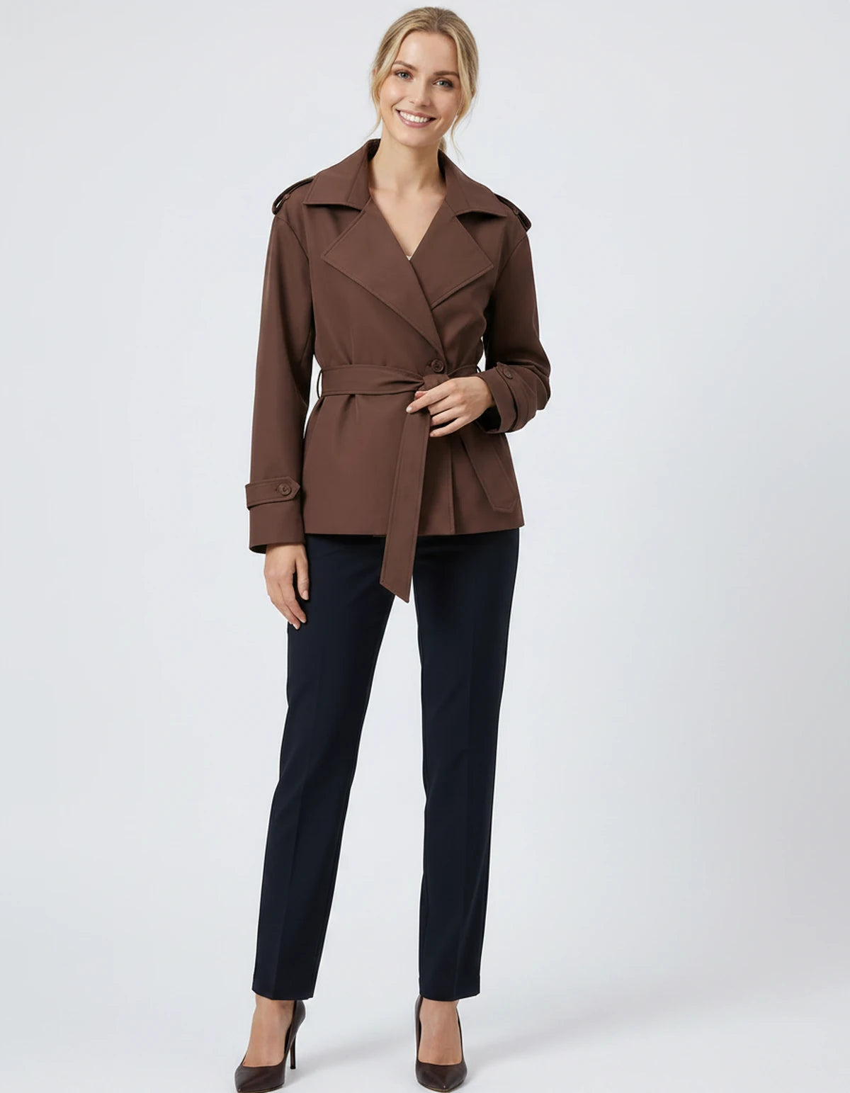 Melisande Coat — Light Brown | SKU: SD-77883-lightbrown-XS,SD-77883-lightbrown-S,SD-77883-lightbrown-M,SD-77883-lightbrown-L,SD-77883-lightbrown-XL