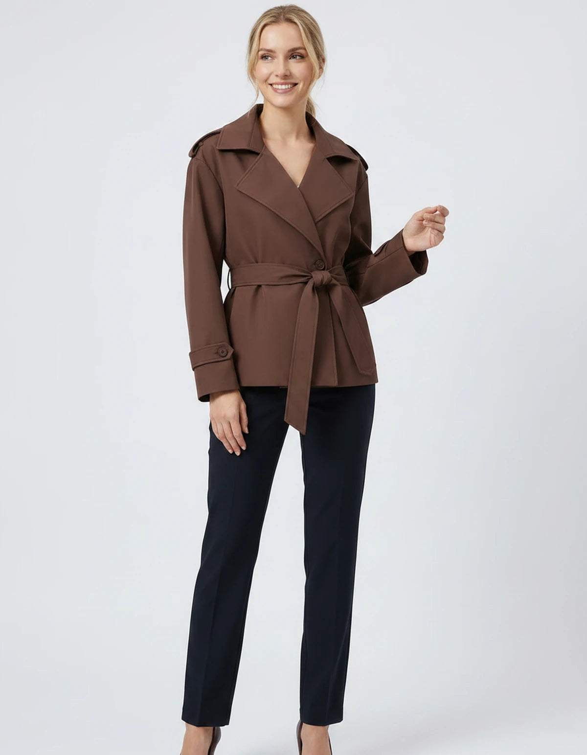 Melisande Coat — Light Brown | SKU: SD-77883-lightbrown-XS,SD-77883-lightbrown-S,SD-77883-lightbrown-M,SD-77883-lightbrown-L,SD-77883-lightbrown-XL