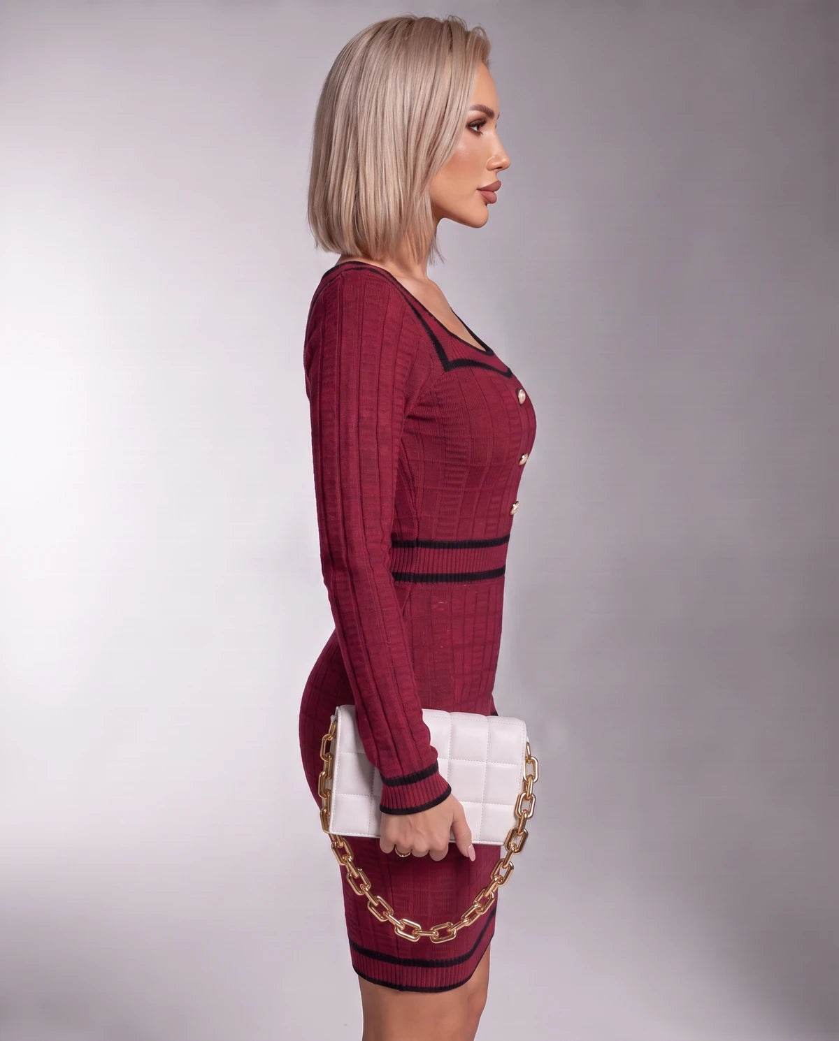 Meridian Mini Dress — Red | SKU: SD-11216-red-XS,SD-11216-red-S,SD-11216-red-M,SD-11216-red-L,SD-11216-red-XL