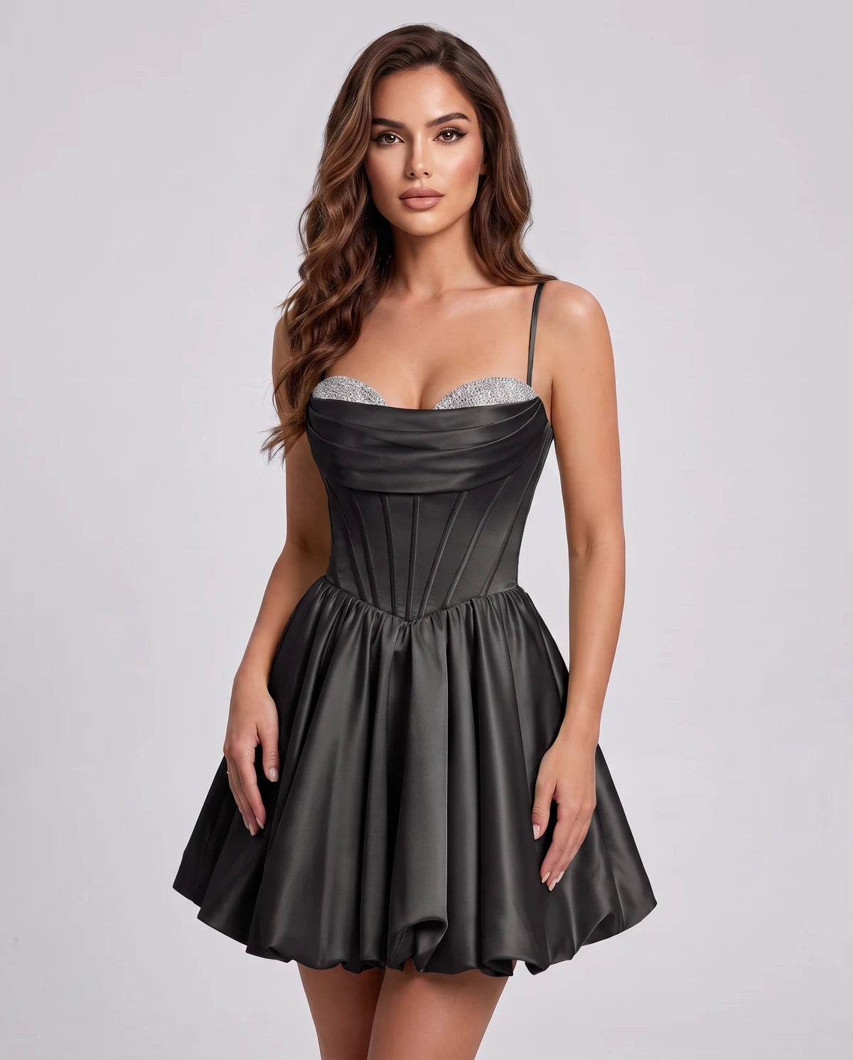 Messina Mini Dress — Black