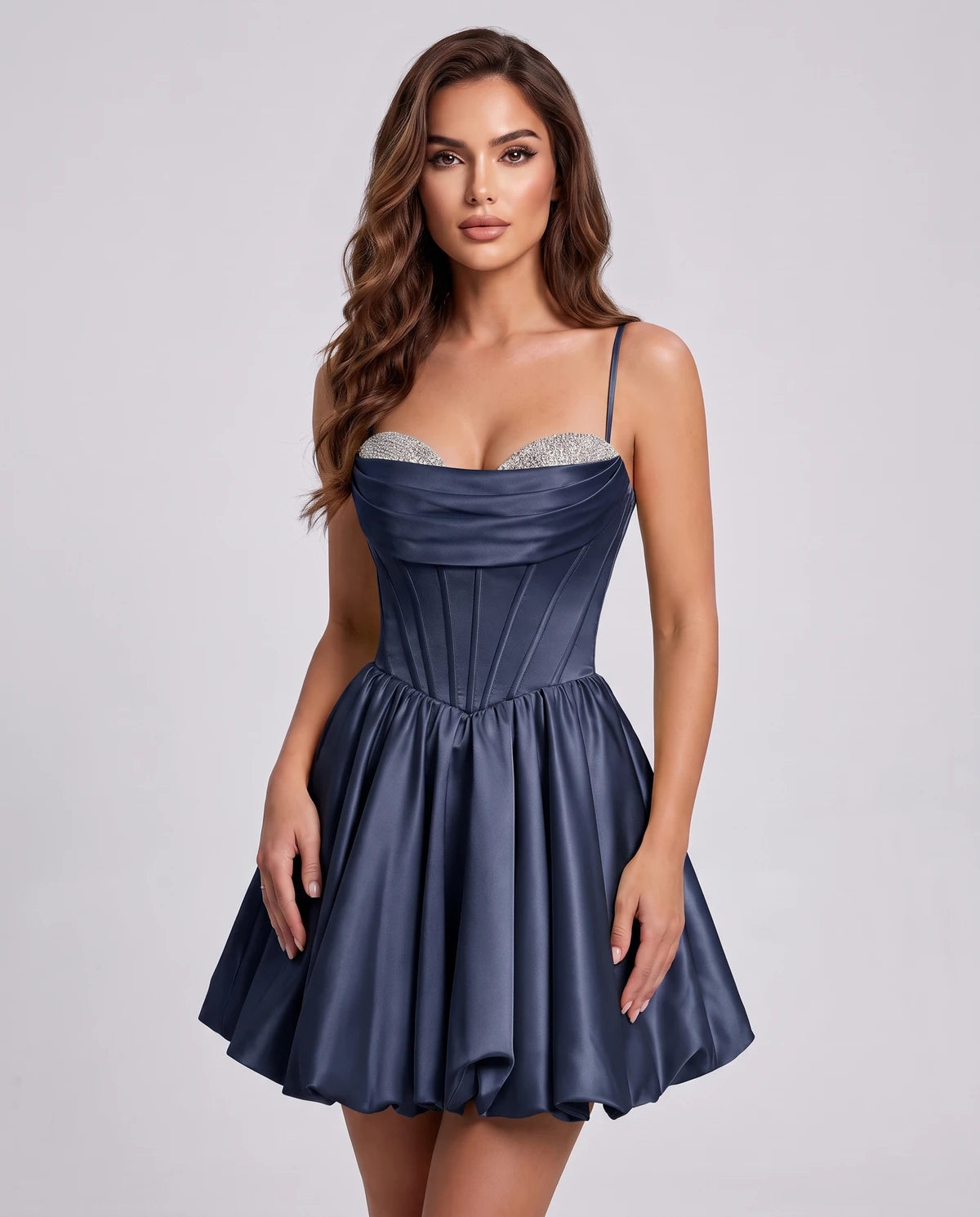 Messina Mini Dress — Navy