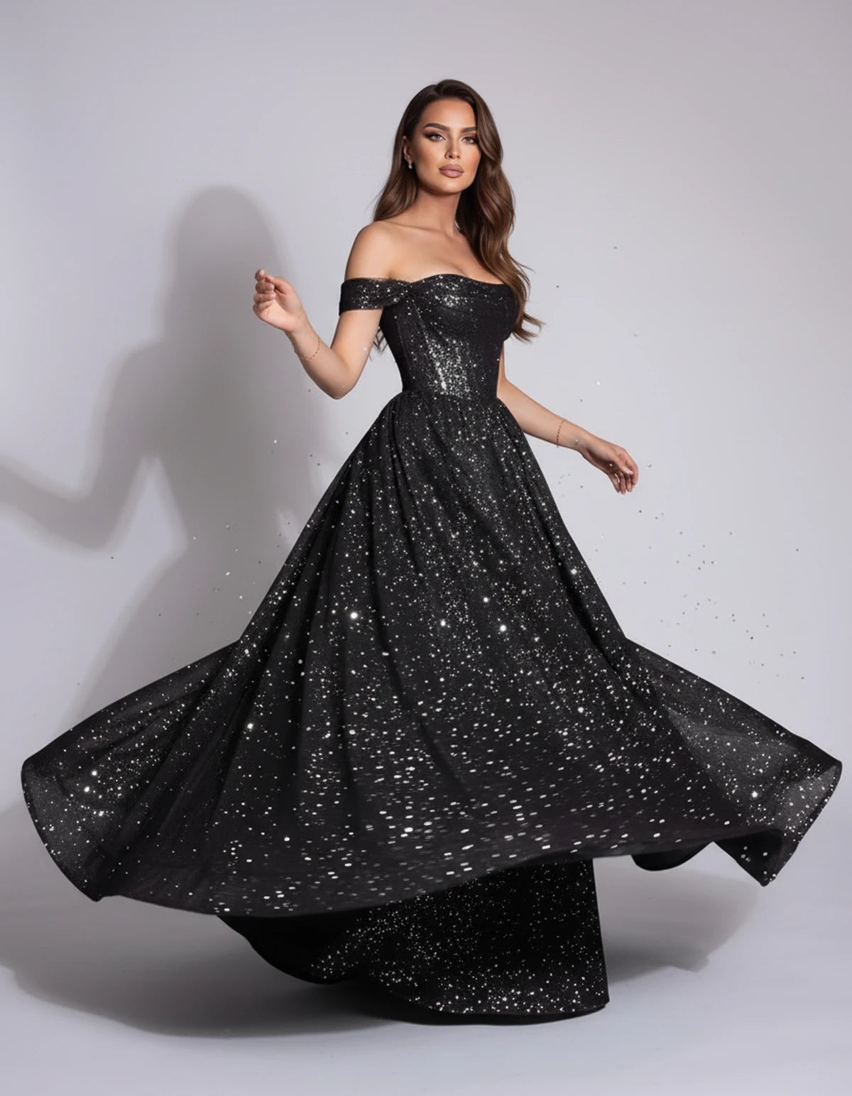 Michaela Maxi Dress — Black | SKU: SD-02968-black-2,SD-02968-black-4,SD-02968-black-6,SD-02968-black-8,SD-02968-black-10,SD-02968-black-12,SD-02968-black-14,SD-02968-black-16,SD-02968-black-16W,SD-02968-black-18W,SD-02968-black-20W,SD-02968-black-22W