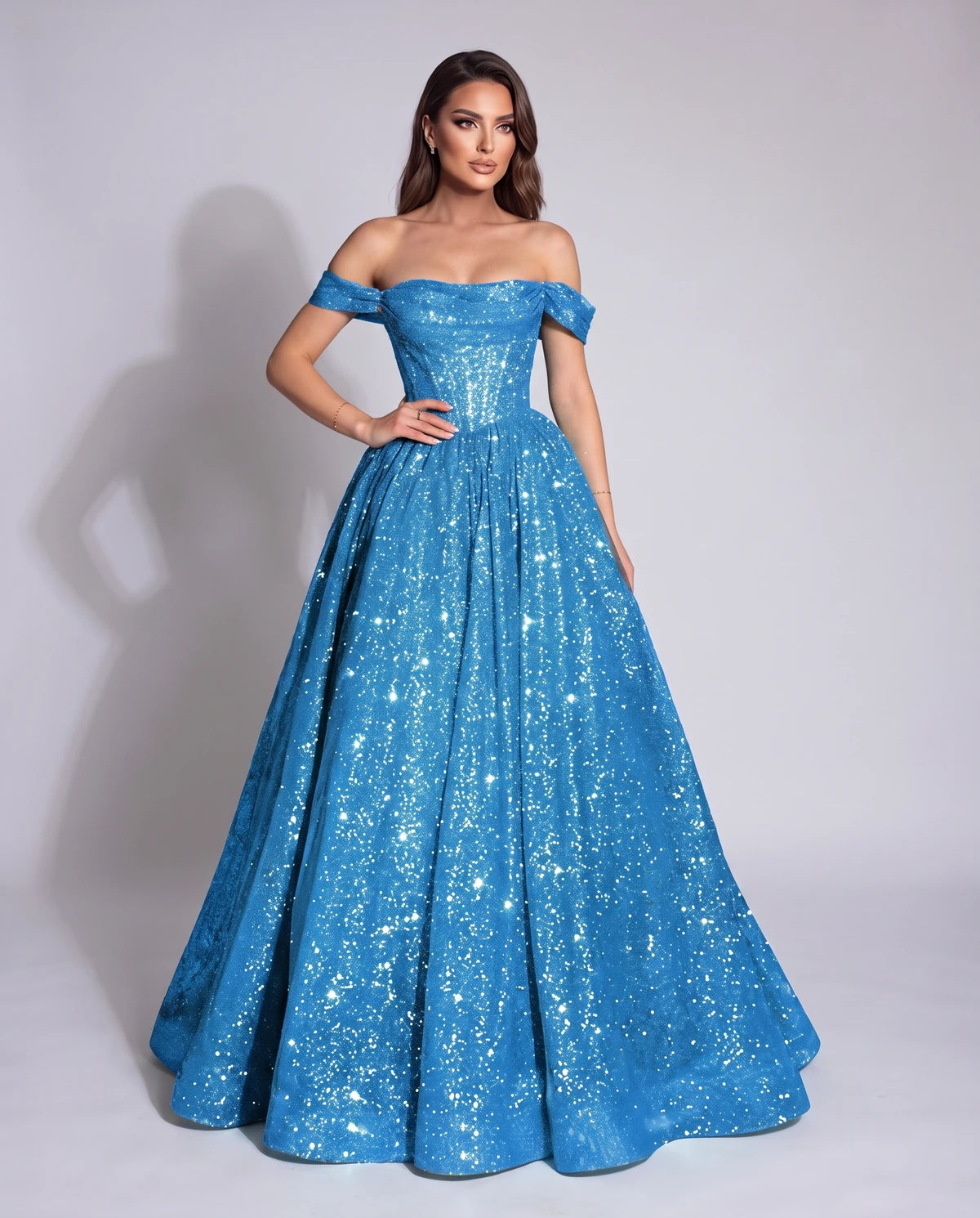 Michaela Maxi Dress — Blue