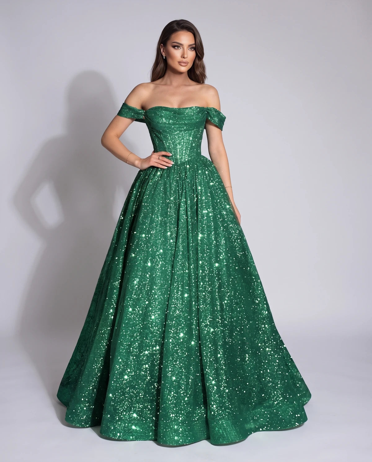 Michaela Maxi Dress — Dark Green