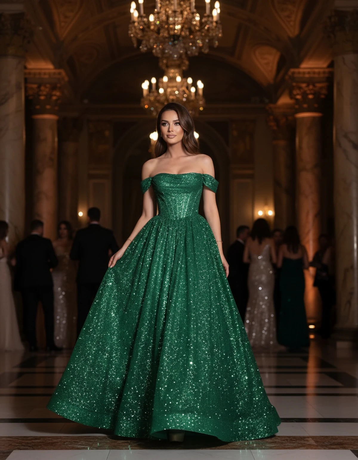 Michaela Maxi Dress — Dark Green | SKU: SD-02968-darkgreen-2,SD-02968-darkgreen-4,SD-02968-darkgreen-6,SD-02968-darkgreen-8,SD-02968-darkgreen-10,SD-02968-darkgreen-12,SD-02968-darkgreen-14,SD-02968-darkgreen-16,SD-02968-darkgreen-16W,SD-02968-darkgreen-18W,SD-02968-darkgreen-20W,SD-02968-darkgreen-22W