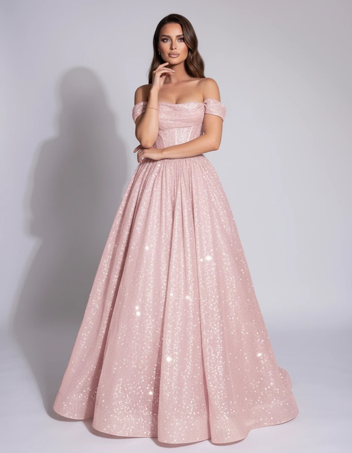Michaela Maxi Dress — Pink | SKU: SD-02968-pink-2,SD-02968-pink-4,SD-02968-pink-6,SD-02968-pink-8,SD-02968-pink-10,SD-02968-pink-12,SD-02968-pink-14,SD-02968-pink-16,SD-02968-pink-16W,SD-02968-pink-18W,SD-02968-pink-20W,SD-02968-pink-22W