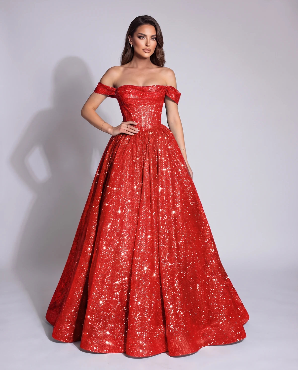 Michaela Maxi Dress — Red