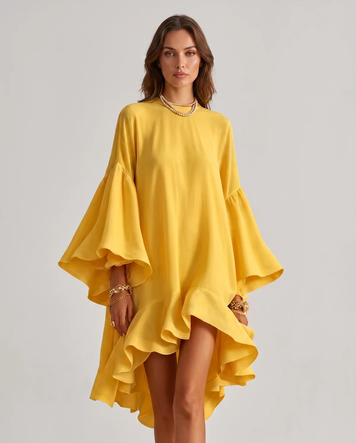Mirielle Midi Dresses — Gold