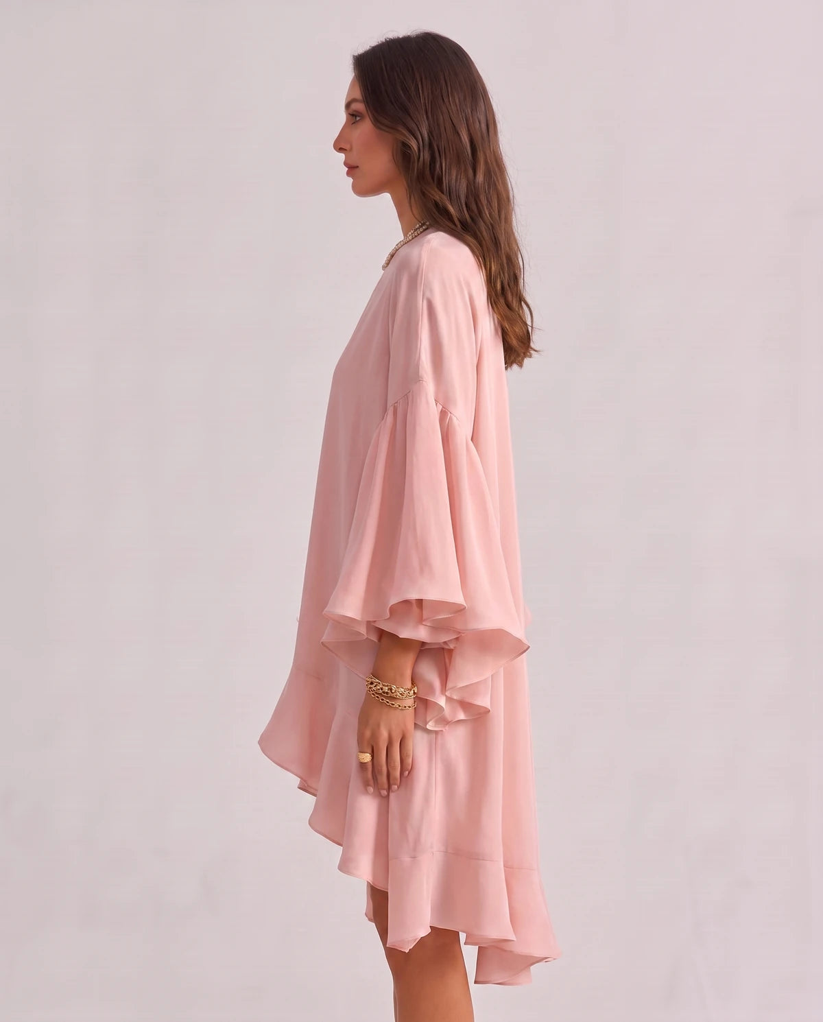 Mirielle Midi Dresses — Pink | SKU: SD-95642-pink-XS,SD-95642-pink-S,SD-95642-pink-M,SD-95642-pink-L,SD-95642-pink-XL,SD-95642-pink-2XL