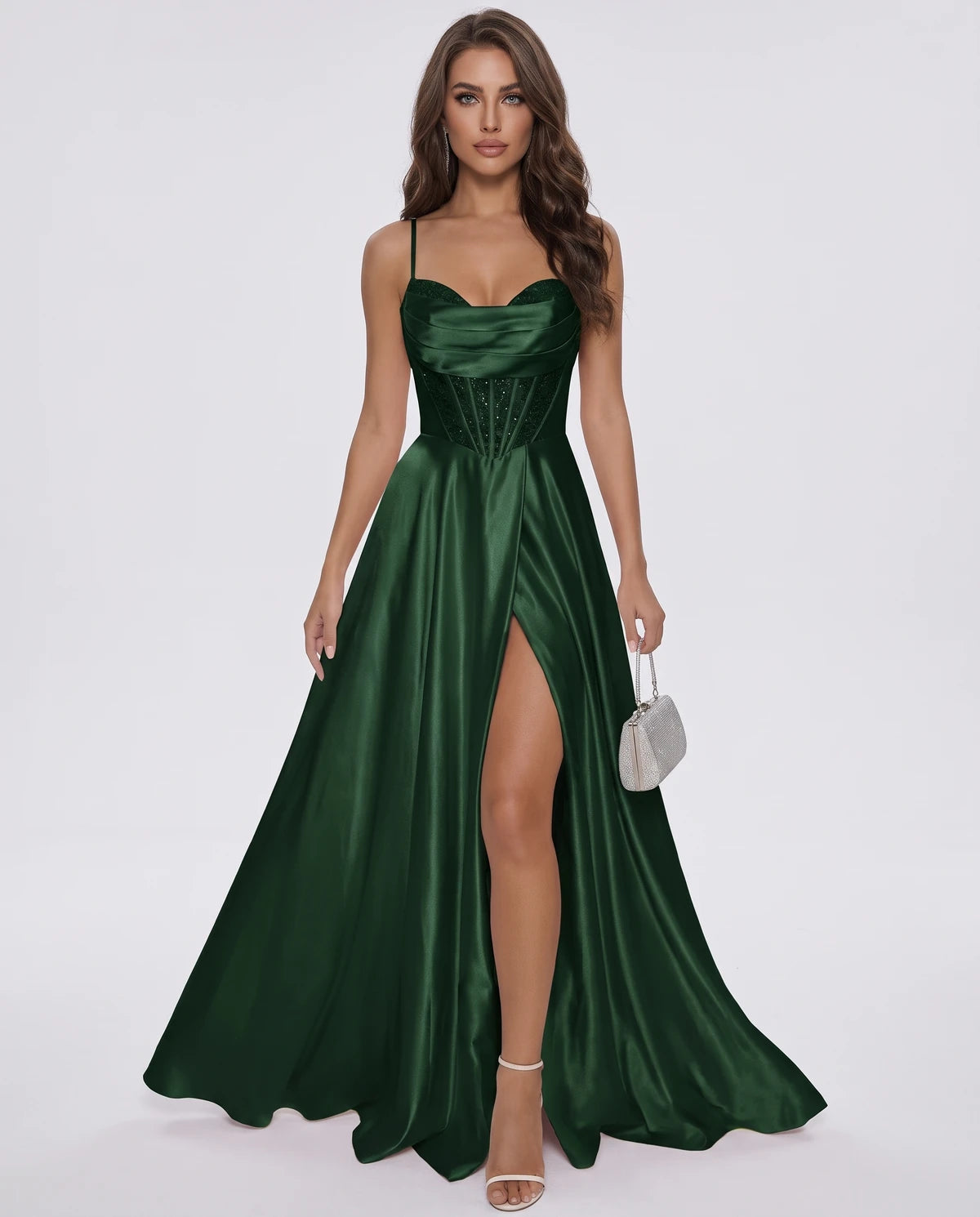 Modena Maxi Dress — Emerald Green