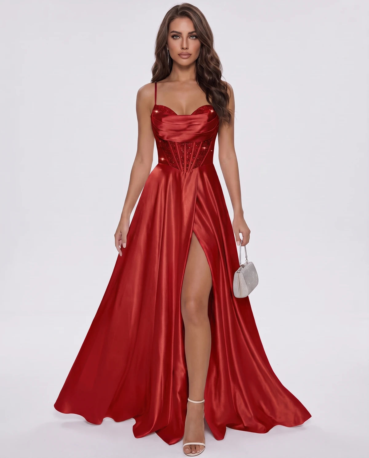 Modena Maxi Dress — Red