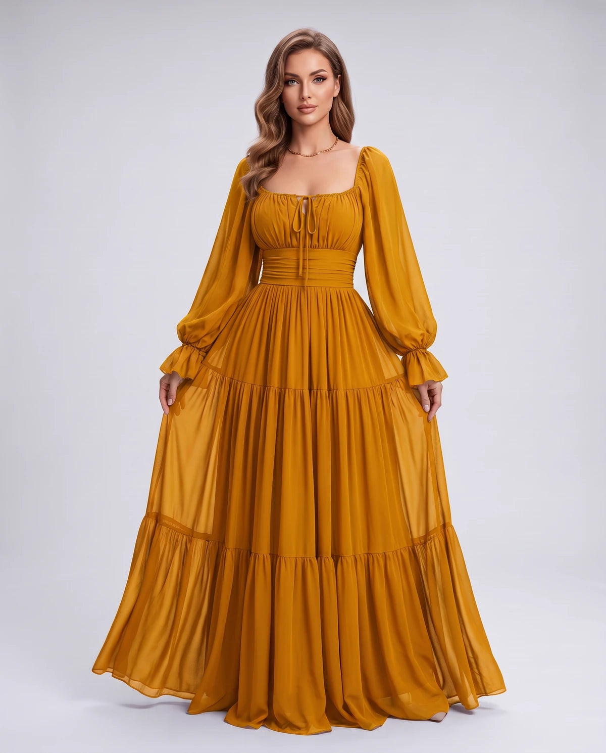 Morvenna Maxi Dress — Yellow