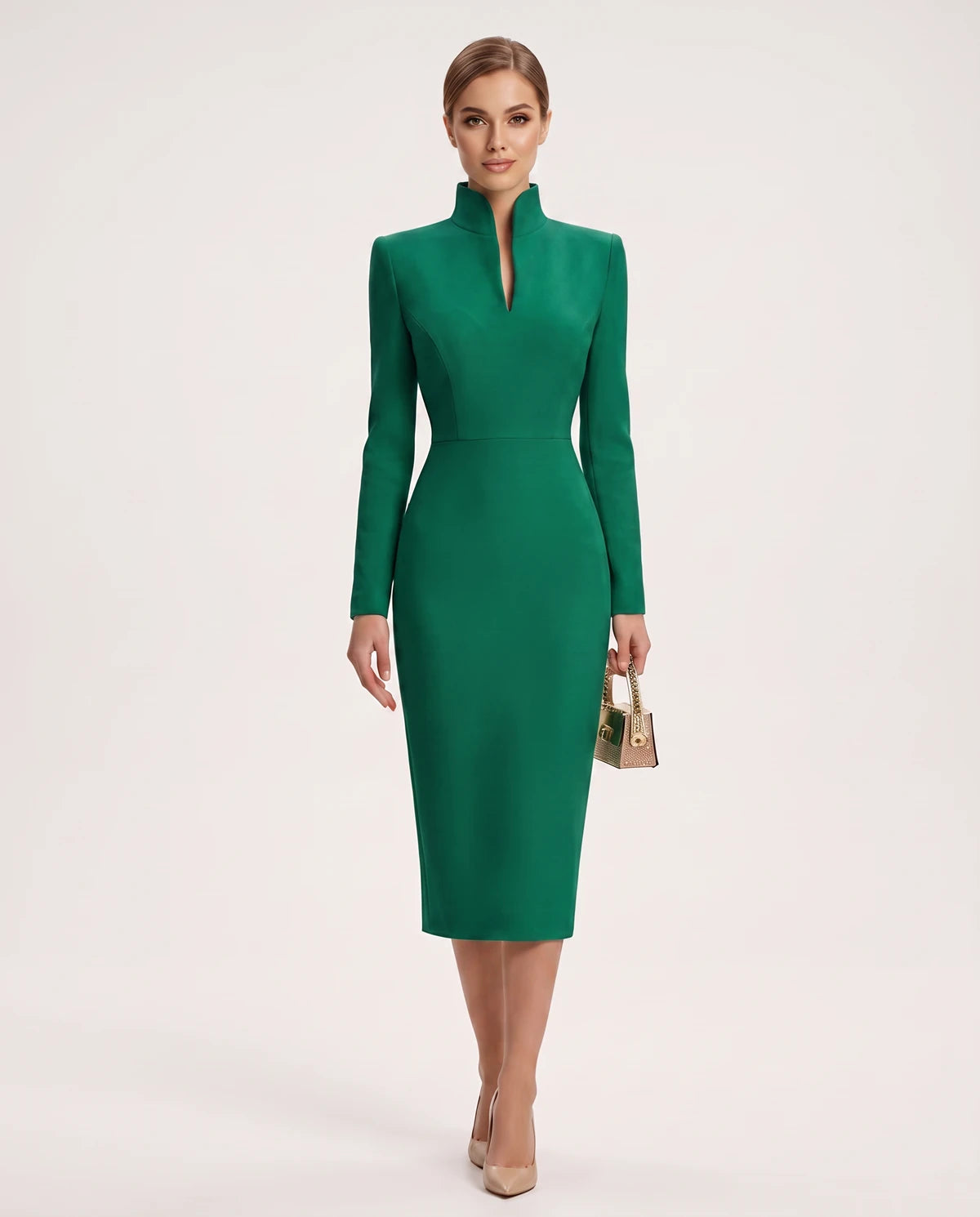 Naiara Midi Dresses — Green