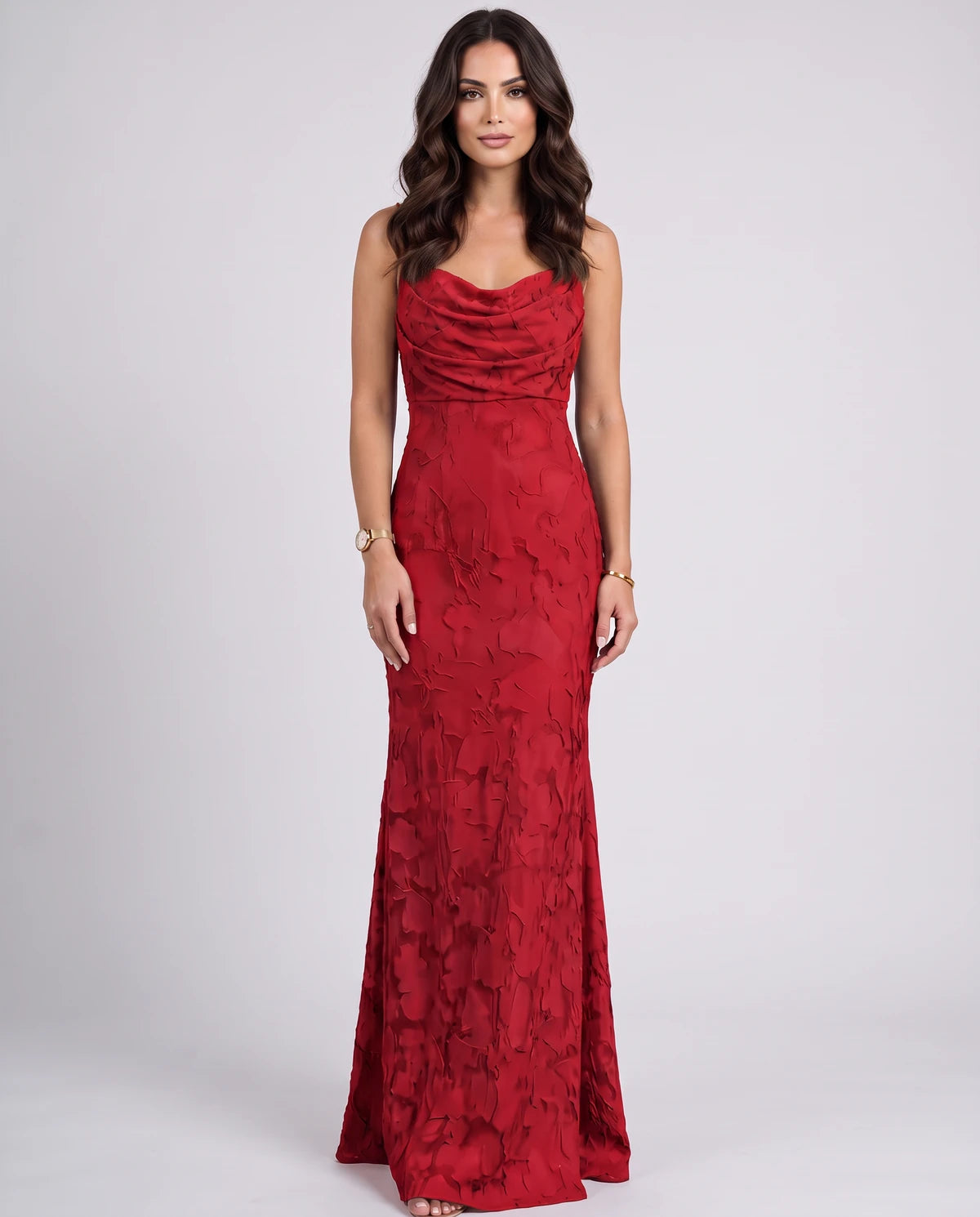 Naledi Maxi Dress — Red