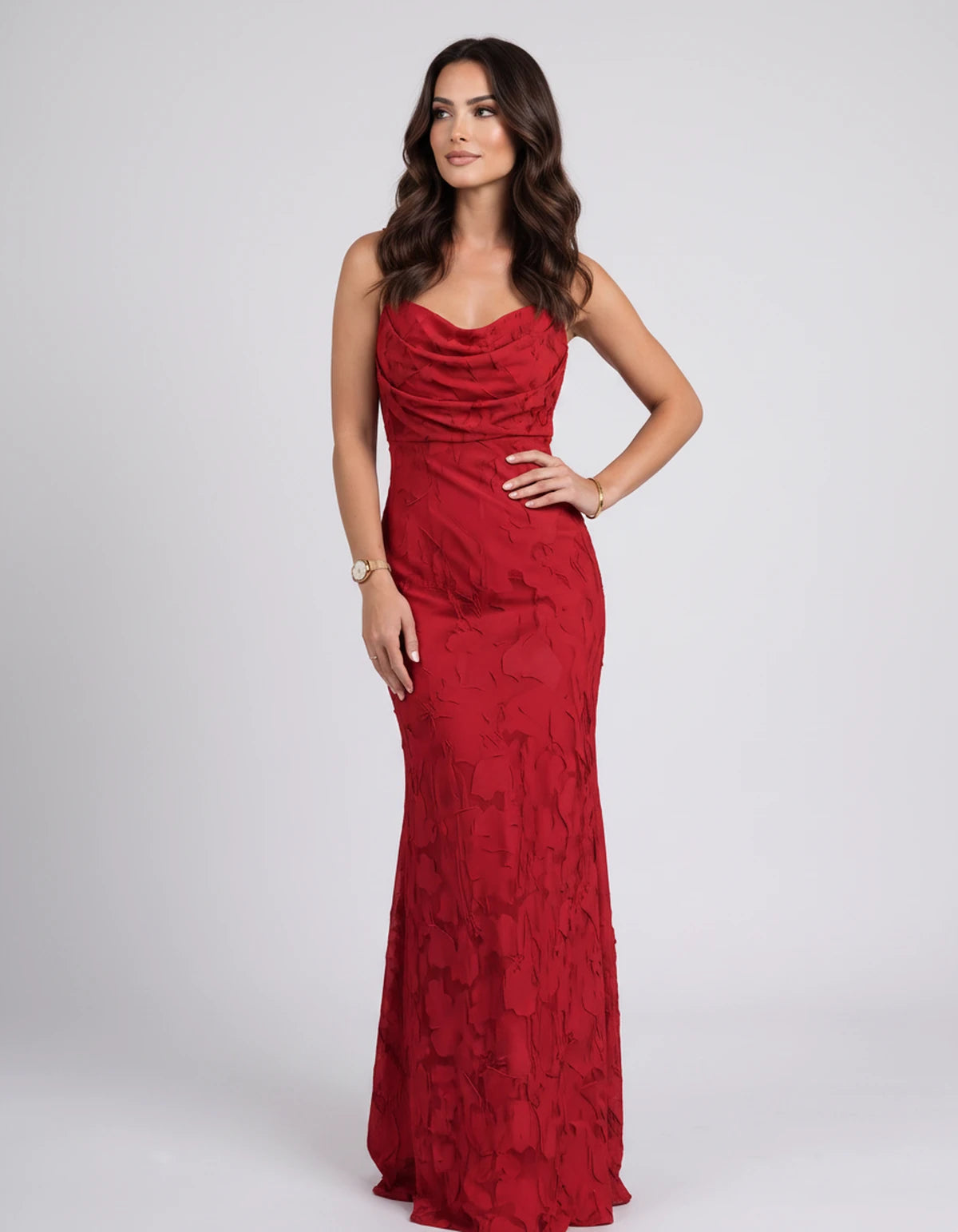 Naledi Maxi Dress — Red | SKU: SD-17785-red-2,SD-17785-red-4,SD-17785-red-6,SD-17785-red-8,SD-17785-red-10,SD-17785-red-12,SD-17785-red-14,SD-17785-red-16,SD-17785-red-16W,SD-17785-red-18W,SD-17785-red-20W,SD-17785-red-22W