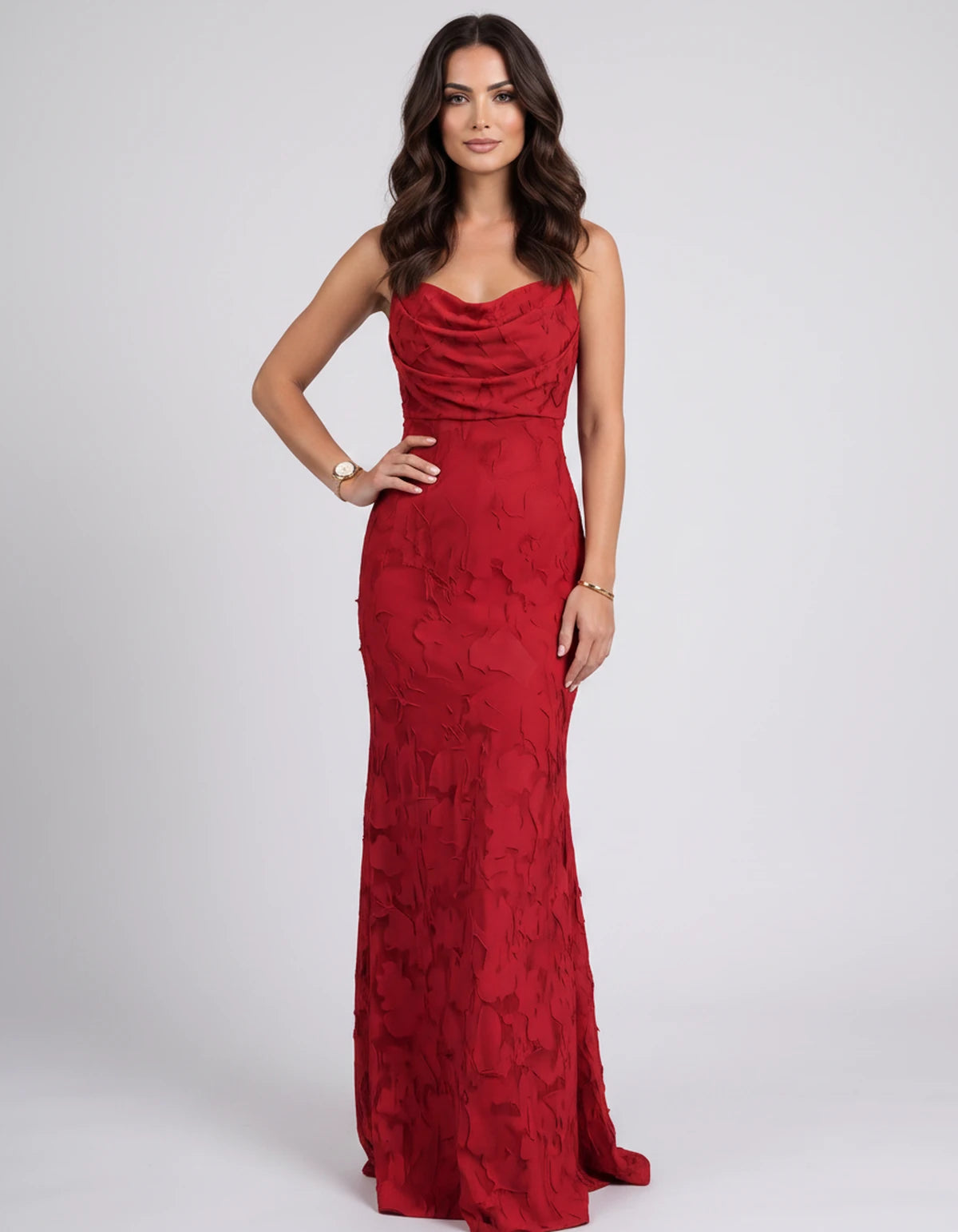 Naledi Maxi Dress — Red | SKU: SD-17785-red-2,SD-17785-red-4,SD-17785-red-6,SD-17785-red-8,SD-17785-red-10,SD-17785-red-12,SD-17785-red-14,SD-17785-red-16,SD-17785-red-16W,SD-17785-red-18W,SD-17785-red-20W,SD-17785-red-22W