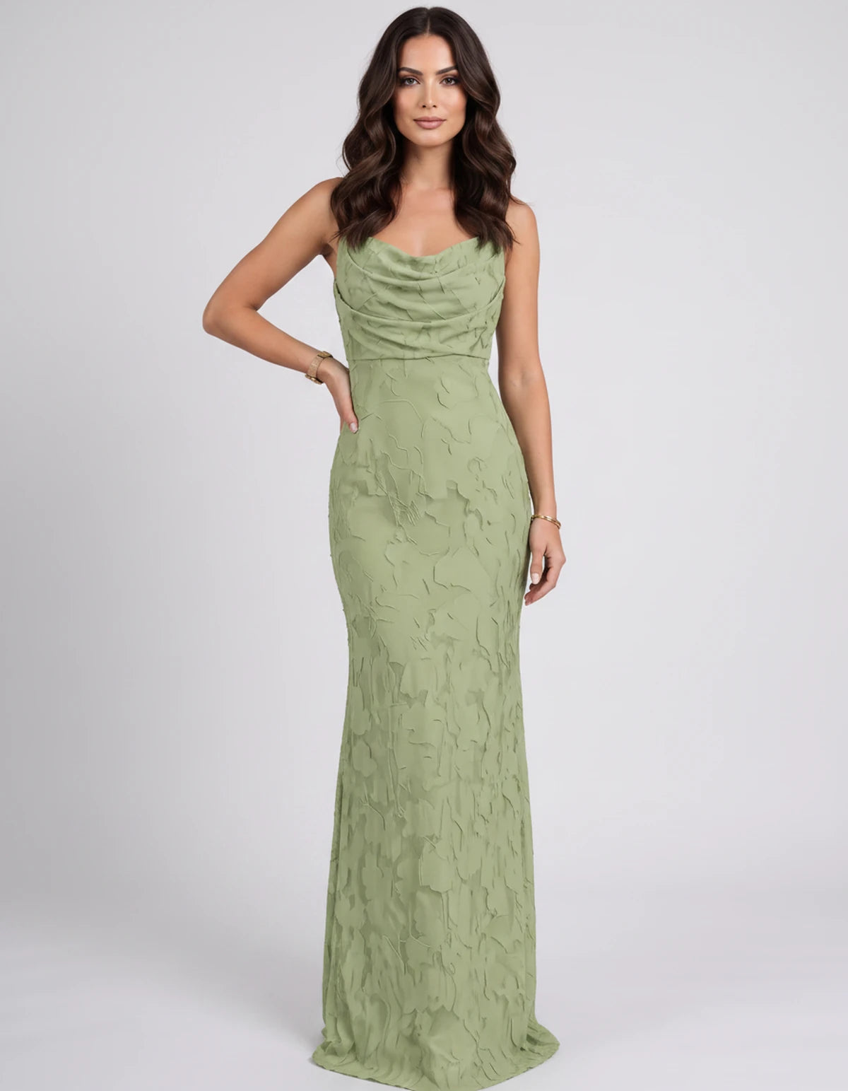 Naledi Maxi Dress — Sage Green | SKU: SD-17785-sagegreen-2,SD-17785-sagegreen-4,SD-17785-sagegreen-6,SD-17785-sagegreen-8,SD-17785-sagegreen-10,SD-17785-sagegreen-12,SD-17785-sagegreen-14,SD-17785-sagegreen-16,SD-17785-sagegreen-16W,SD-17785-sagegreen-18W,SD-17785-sagegreen-20W,SD-17785-sagegreen-22W