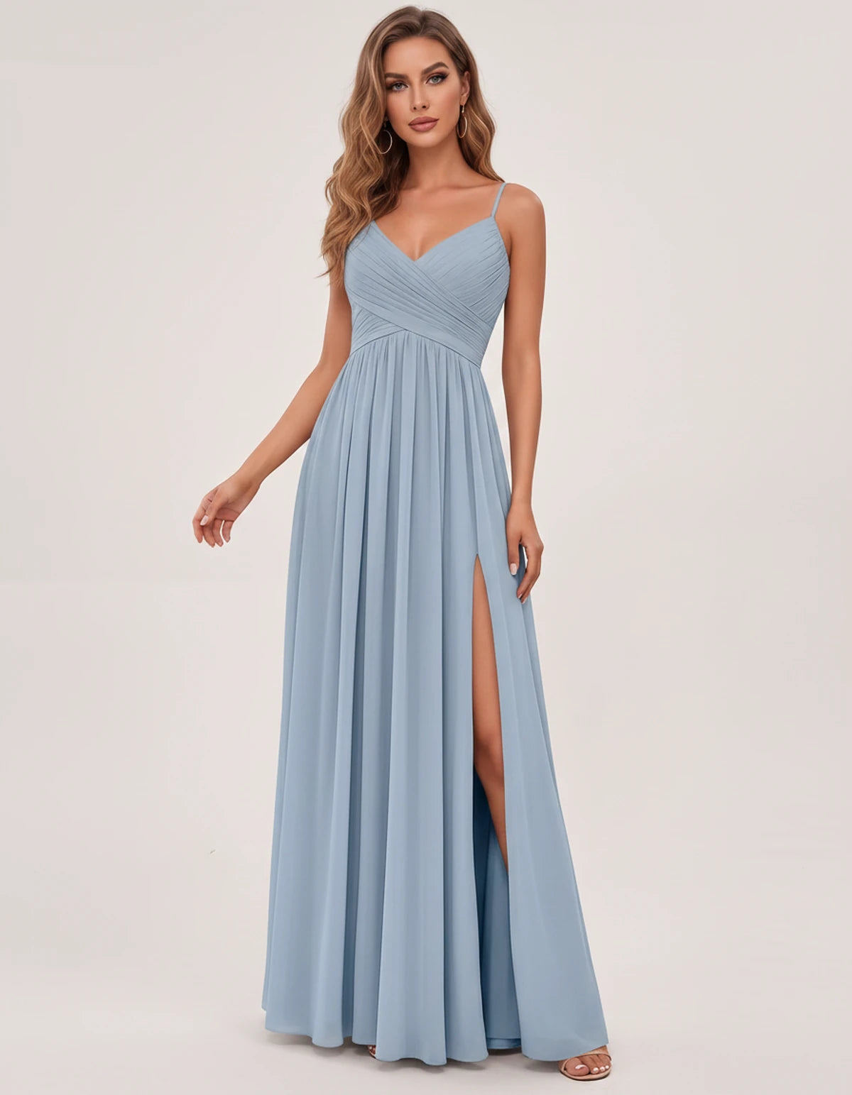 Nasturtia Maxi Dress — Dusty Blue | SKU: SD-69970-dustyblue-2,SD-69970-dustyblue-4,SD-69970-dustyblue-6,SD-69970-dustyblue-8,SD-69970-dustyblue-10,SD-69970-dustyblue-12,SD-69970-dustyblue-14,SD-69970-dustyblue-16,SD-69970-dustyblue-16W,SD-69970-dustyblue-18W,SD-69970-dustyblue-20W,SD-69970-dustyblue-22W