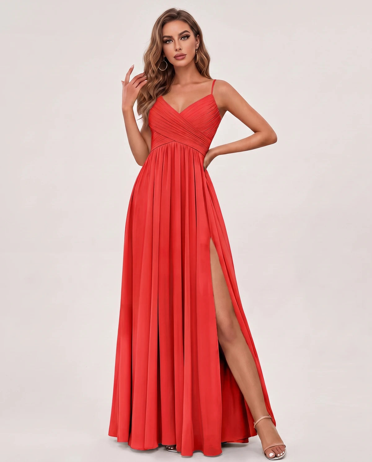 Nasturtia Maxi Dress — Red