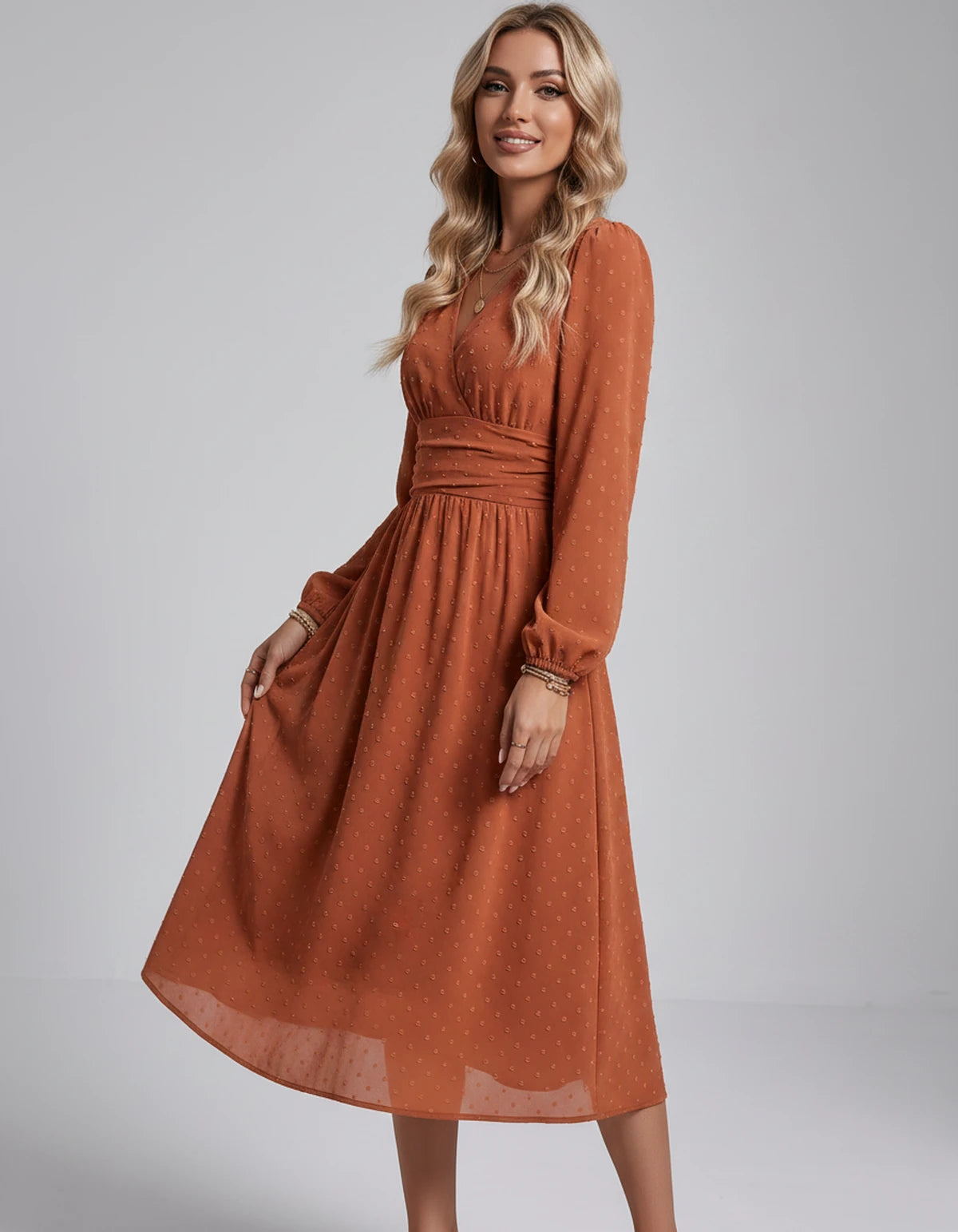 Nephele Maxi Dress — Brick red | SKU: SD-31586-brickred-XS,SD-31586-brickred-S,SD-31586-brickred-M,SD-31586-brickred-L,SD-31586-brickred-XL,SD-31586-brickred-2XL