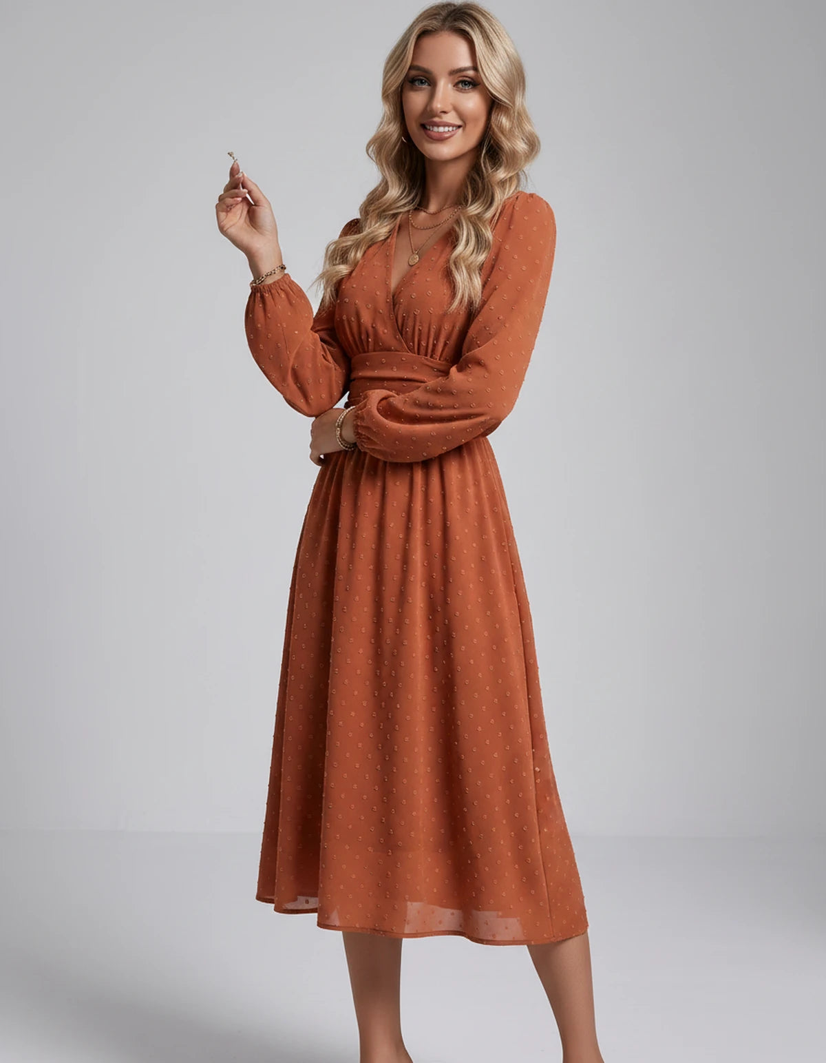 Nephele Maxi Dress — Brick red | SKU: SD-31586-brickred-XS,SD-31586-brickred-S,SD-31586-brickred-M,SD-31586-brickred-L,SD-31586-brickred-XL,SD-31586-brickred-2XL