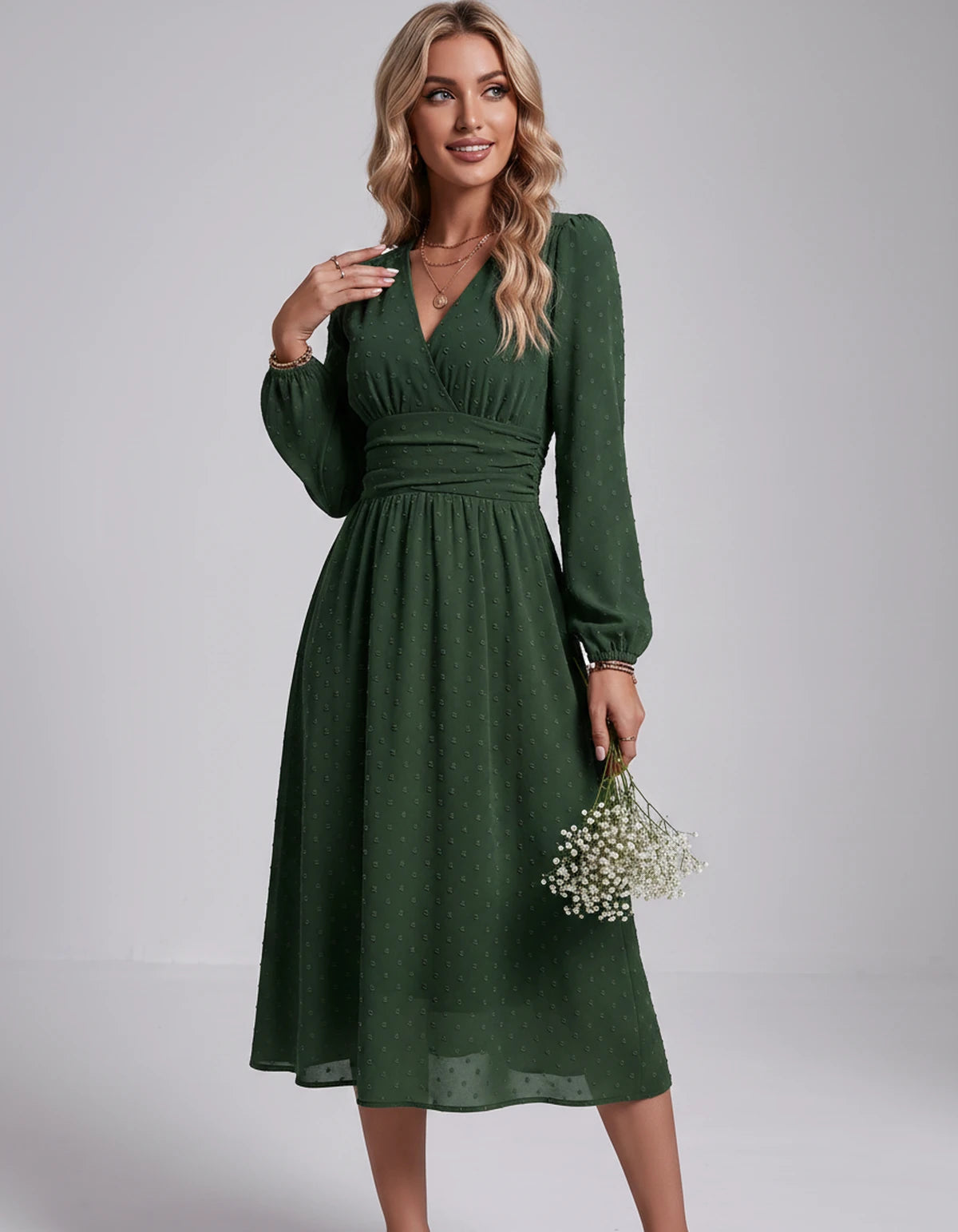 Nephele Maxi Dress — Military green | SKU: SD-31586-militarygreen-XS,SD-31586-militarygreen-S,SD-31586-militarygreen-M,SD-31586-militarygreen-L,SD-31586-militarygreen-XL,SD-31586-militarygreen-2XL