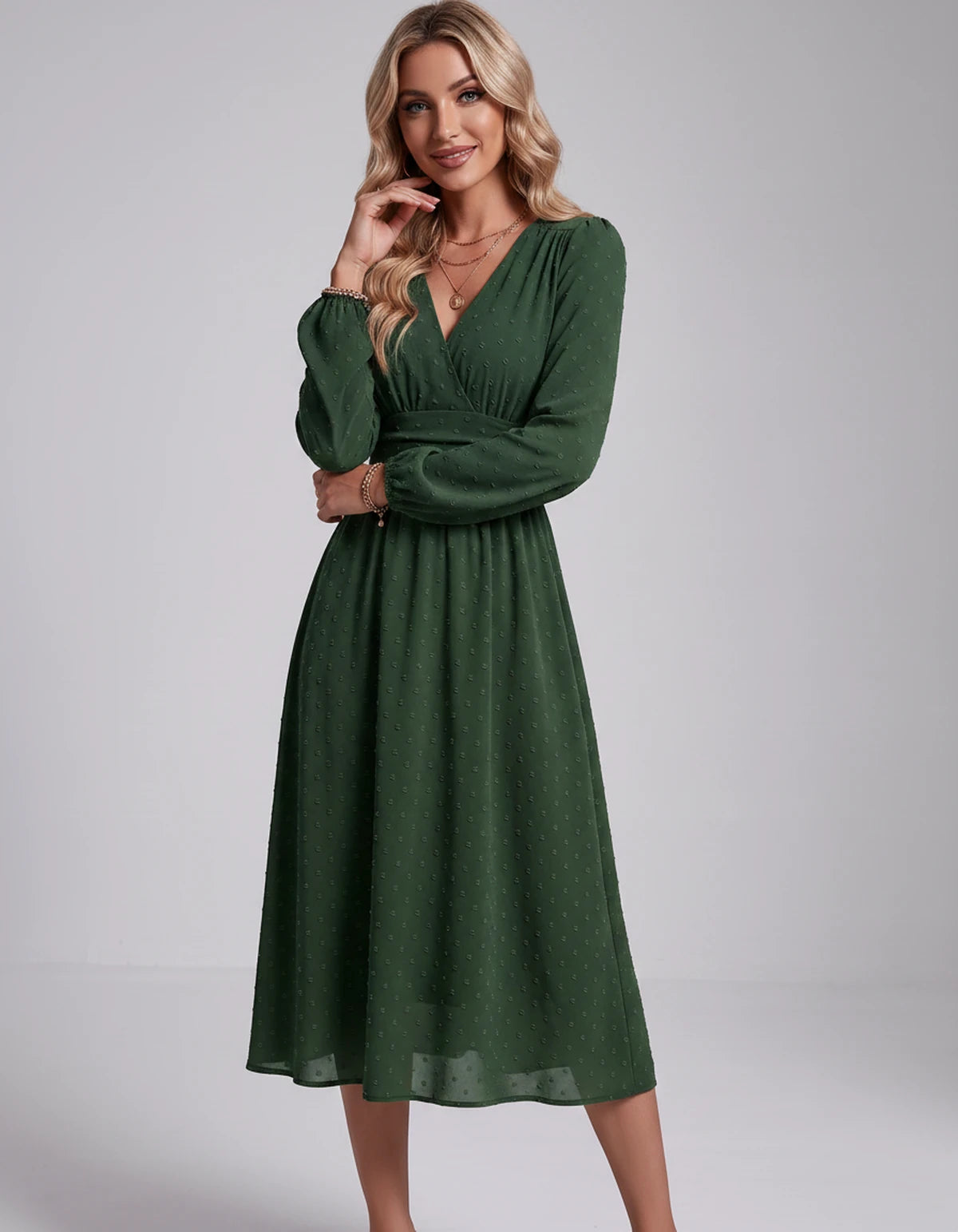 Nephele Maxi Dress — Military green | SKU: SD-31586-militarygreen-XS,SD-31586-militarygreen-S,SD-31586-militarygreen-M,SD-31586-militarygreen-L,SD-31586-militarygreen-XL,SD-31586-militarygreen-2XL