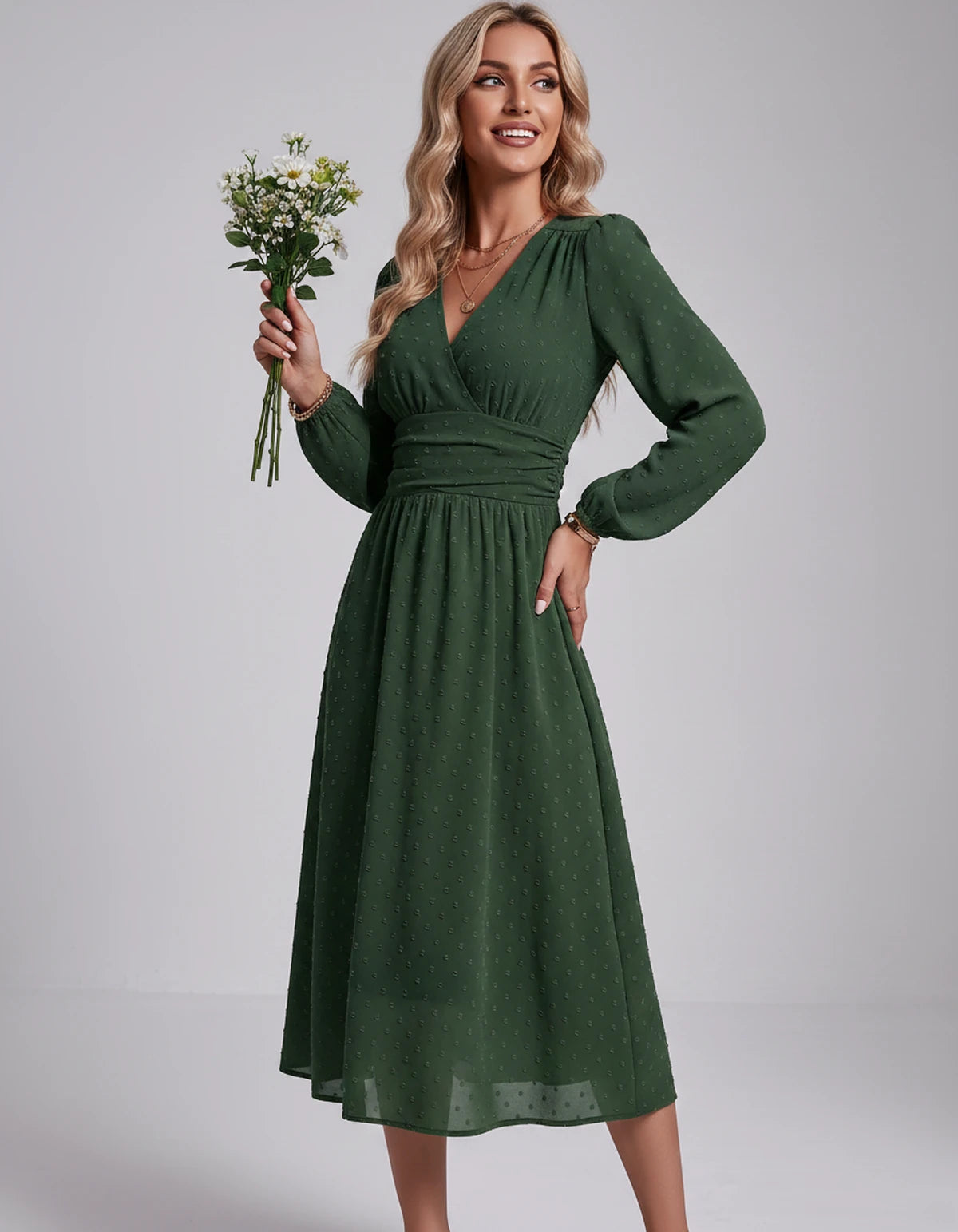 Nephele Maxi Dress — Military green | SKU: SD-31586-militarygreen-XS,SD-31586-militarygreen-S,SD-31586-militarygreen-M,SD-31586-militarygreen-L,SD-31586-militarygreen-XL,SD-31586-militarygreen-2XL