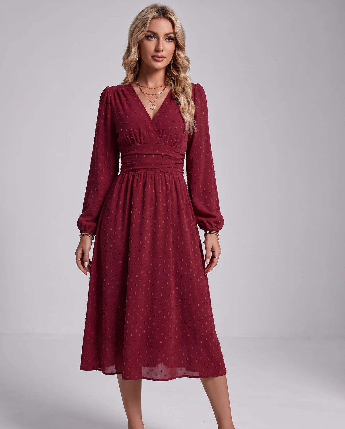 Nephele Maxi Dress — Wine