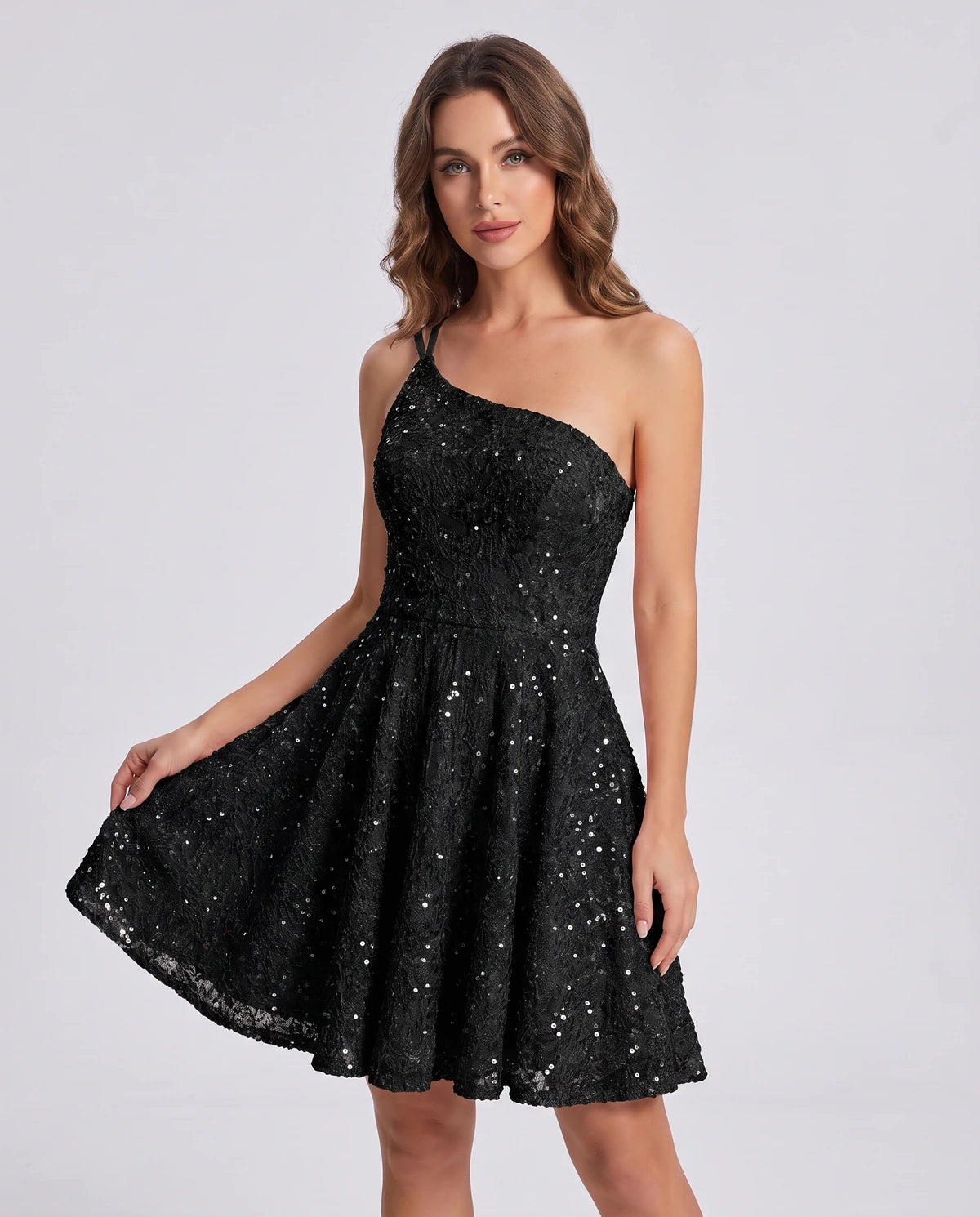 Nevaeh Mini Dress — Black