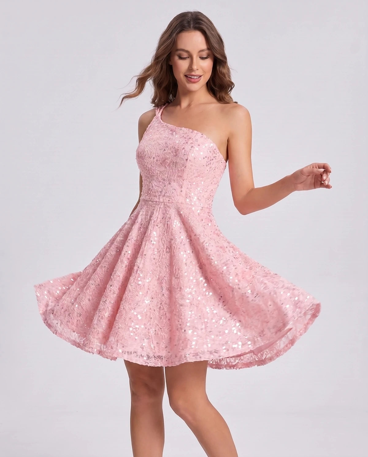 Nevaeh Mini Dress — Blush | SKU: SD-87410-blush-2,SD-87410-blush-4,SD-87410-blush-6,SD-87410-blush-8,SD-87410-blush-10,SD-87410-blush-12,SD-87410-blush-14,SD-87410-blush-16,SD-87410-blush-16W,SD-87410-blush-18W,SD-87410-blush-20W,SD-87410-blush-22W