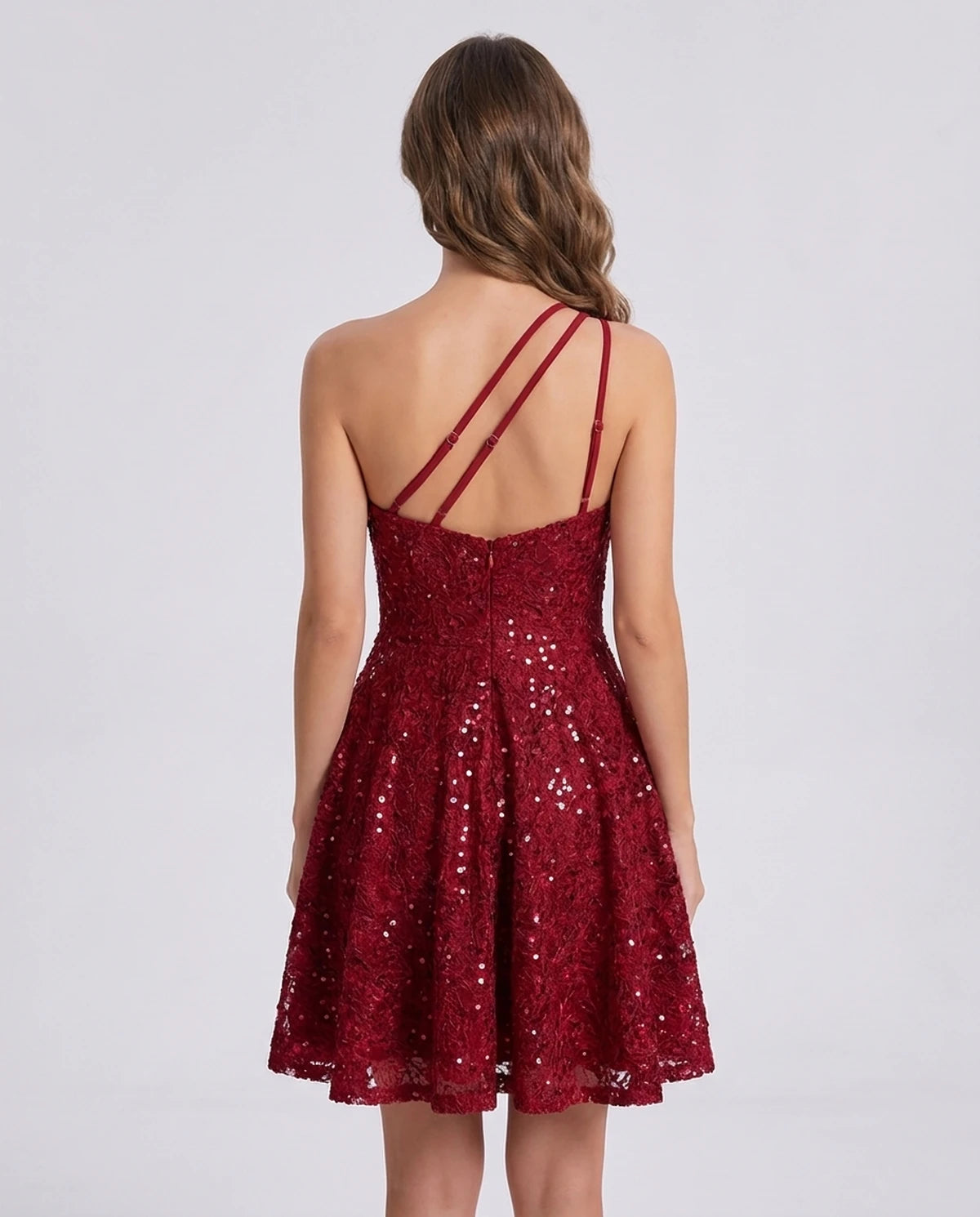 Nevaeh Mini Dress — Red | SKU: SD-87410-red-2,SD-87410-red-4,SD-87410-red-6,SD-87410-red-8,SD-87410-red-10,SD-87410-red-12,SD-87410-red-14,SD-87410-red-16,SD-87410-red-16W,SD-87410-red-18W,SD-87410-red-20W,SD-87410-red-22W