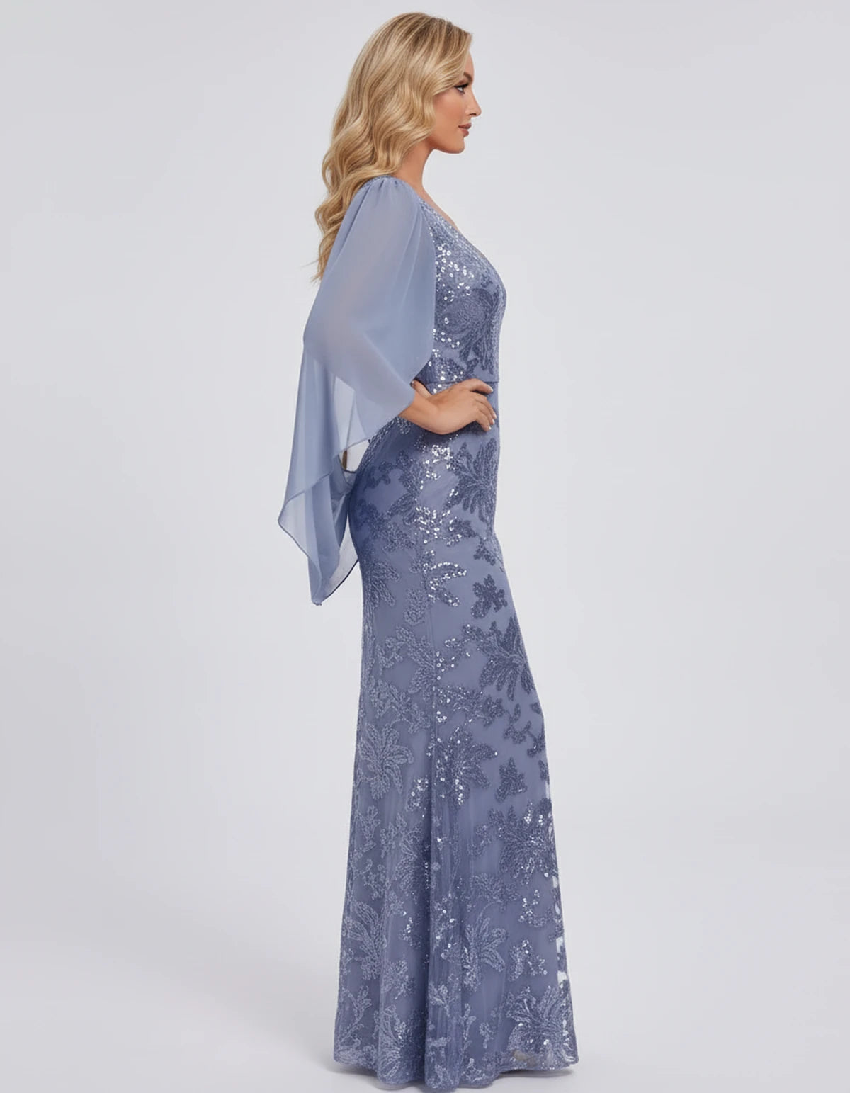 Nightingale Maxi Dress — Dusty Blue | SKU: SD-21944-dustyblue-2,SD-21944-dustyblue-4,SD-21944-dustyblue-6,SD-21944-dustyblue-8,SD-21944-dustyblue-10,SD-21944-dustyblue-12,SD-21944-dustyblue-14,SD-21944-dustyblue-16,SD-21944-dustyblue-16W,SD-21944-dustyblue-18W,SD-21944-dustyblue-20W,SD-21944-dustyblue-22W