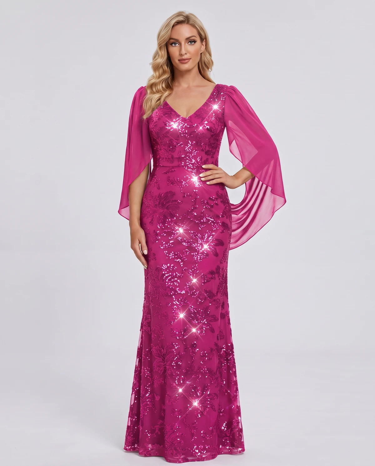 Nightingale Maxi Dress — Hot Pink