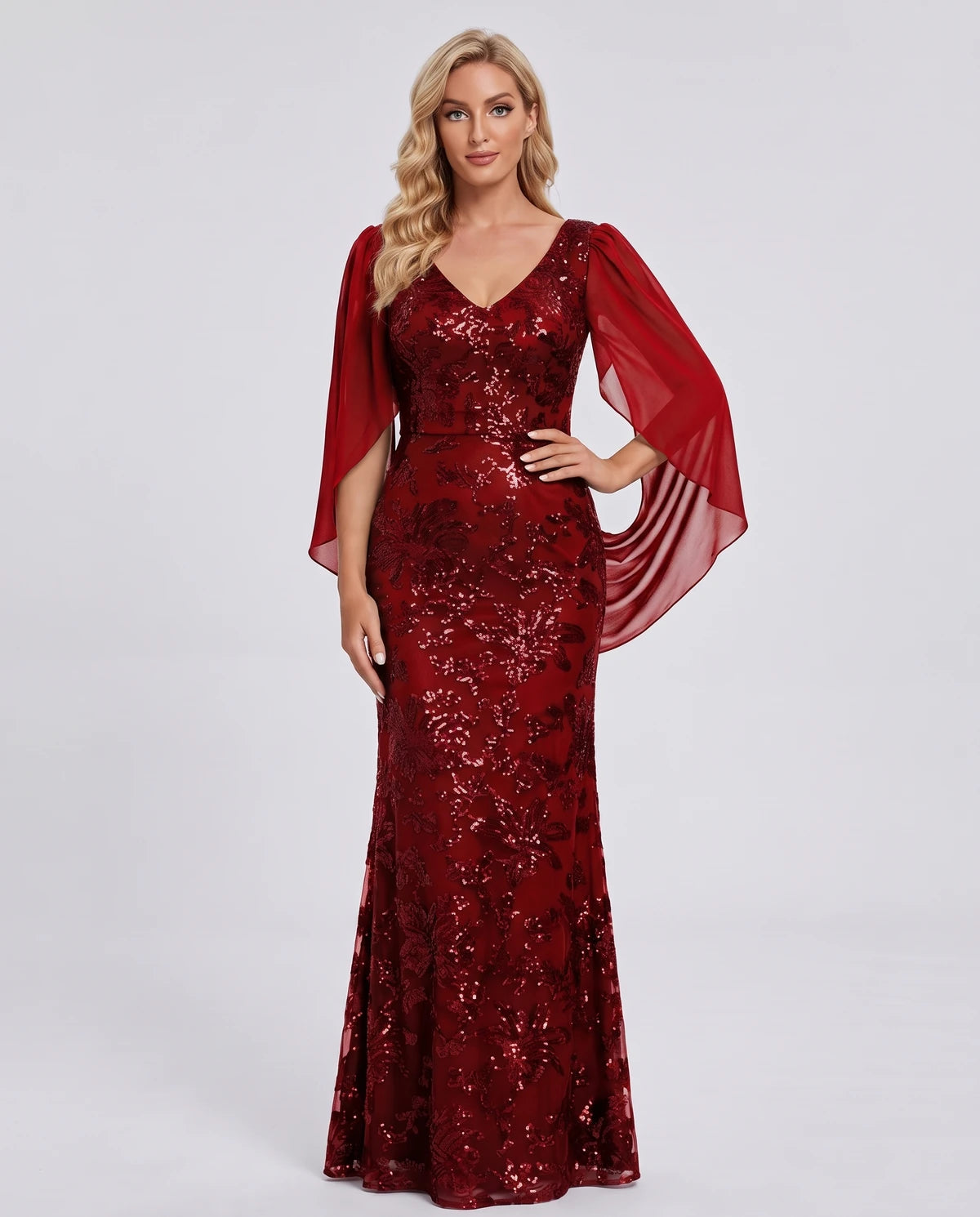 Nightingale Maxi Dress — Red
