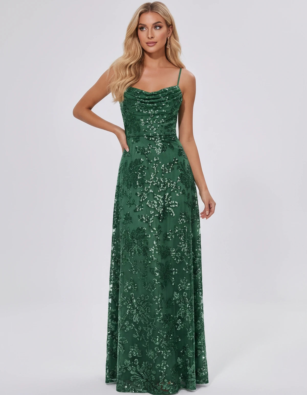 Nimuelle Maxi Dress — Emerald | SKU: SD-93381-emerald-2,SD-93381-emerald-4,SD-93381-emerald-6,SD-93381-emerald-8,SD-93381-emerald-10,SD-93381-emerald-12,SD-93381-emerald-14,SD-93381-emerald-16,SD-93381-emerald-16W,SD-93381-emerald-18W,SD-93381-emerald-20W,SD-93381-emerald-22W