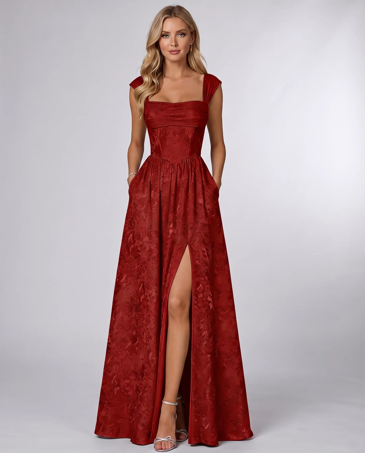 Oceane Maxi Dress — Red