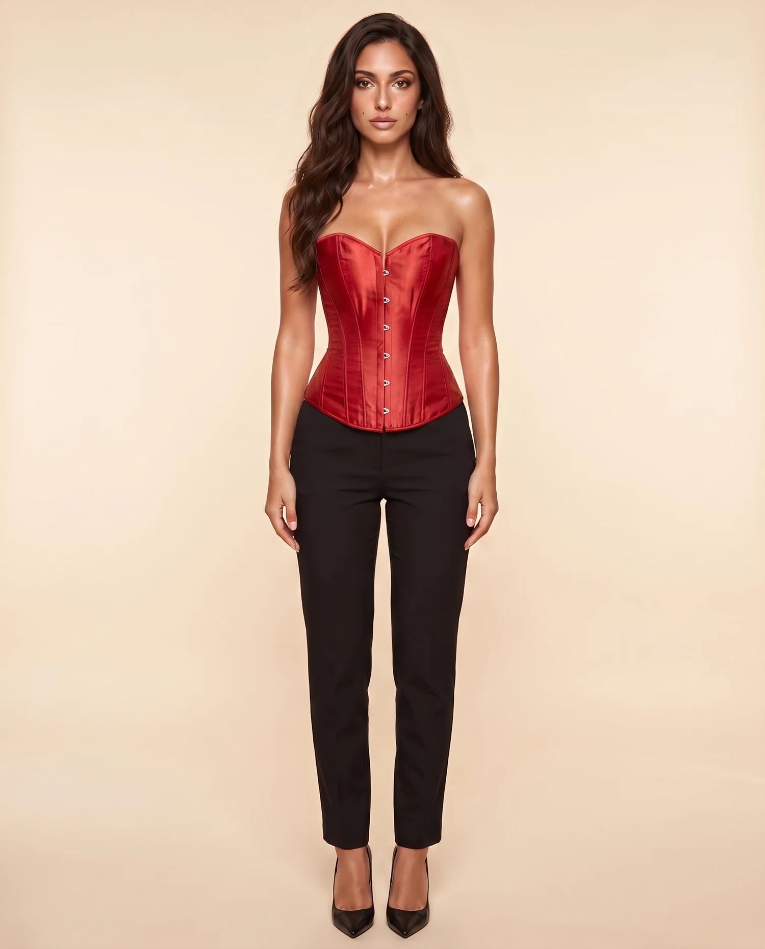 Odalia Corset Top Red 03-front