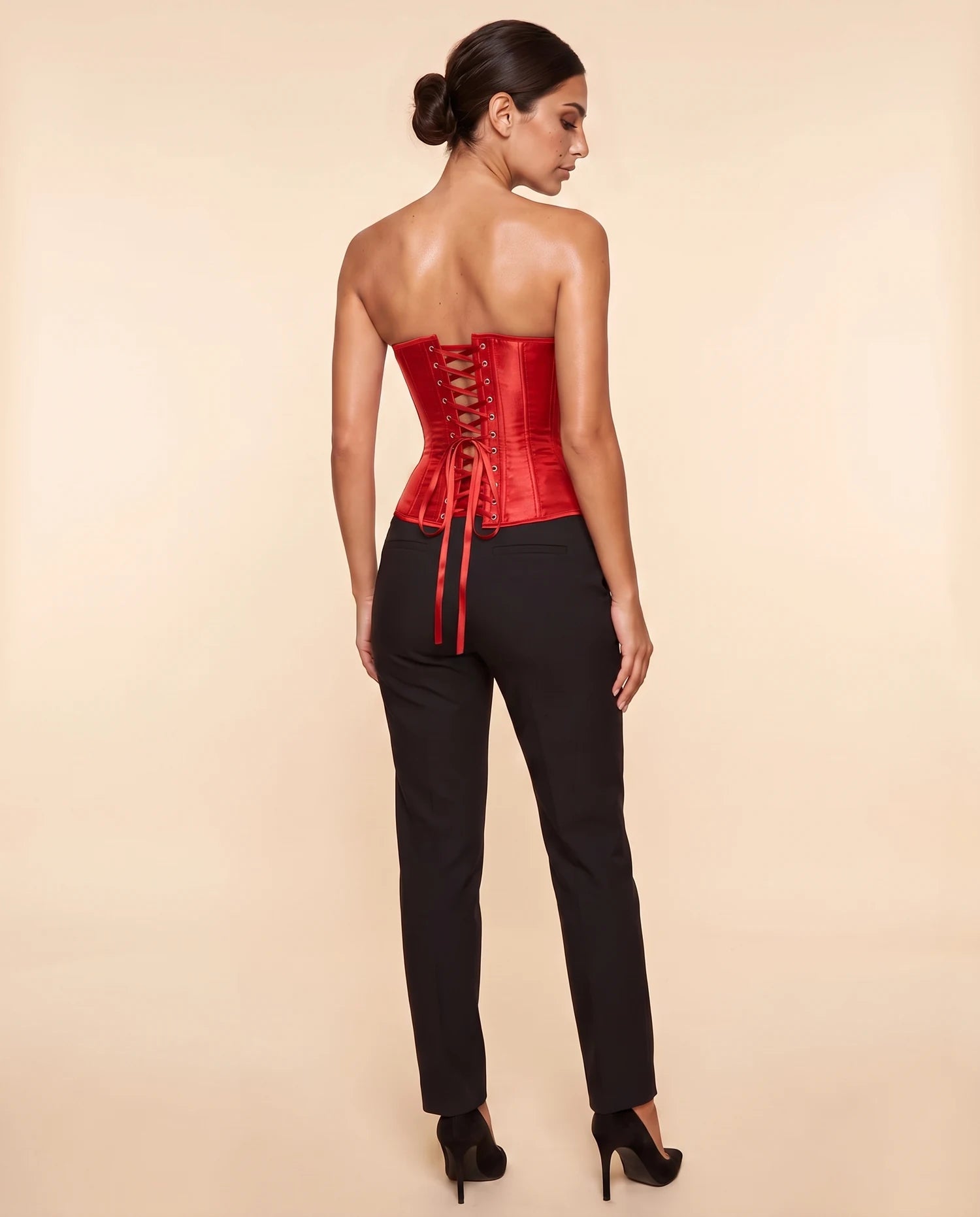 Odalia Corset Top Red 06-back