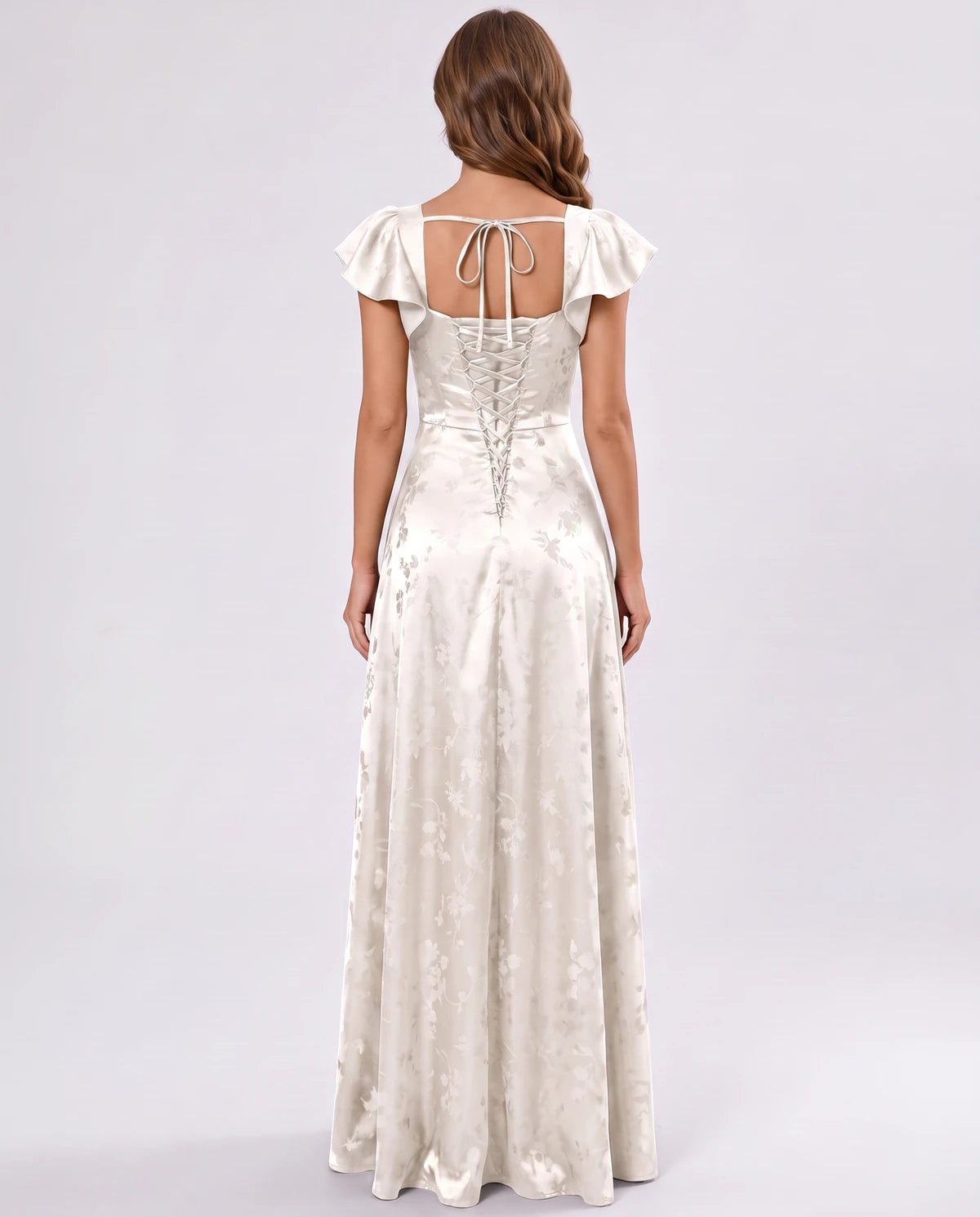 Odelia Maxi Dress — Ivory | SKU: SD-46794-ivory-2,SD-46794-ivory-4,SD-46794-ivory-6,SD-46794-ivory-8,SD-46794-ivory-10,SD-46794-ivory-12,SD-46794-ivory-14,SD-46794-ivory-16,SD-46794-ivory-16W,SD-46794-ivory-18W,SD-46794-ivory-20W,SD-46794-ivory-22W