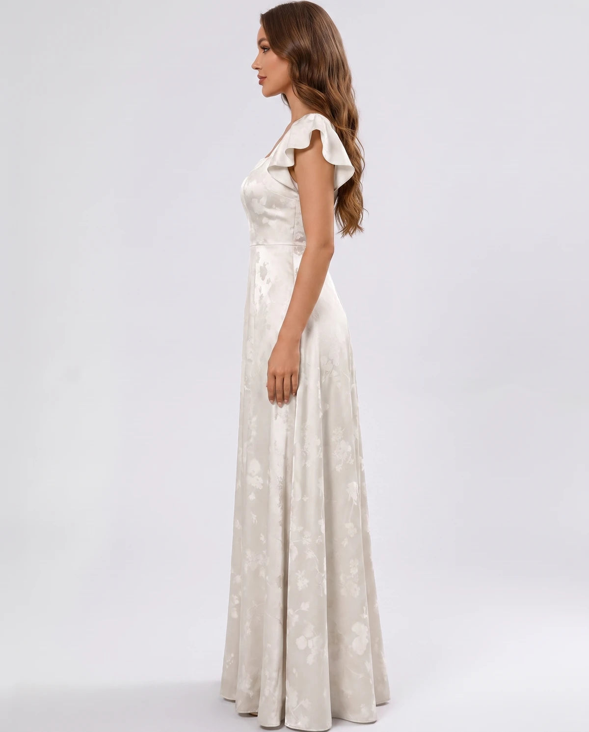 Odelia Maxi Dress — Ivory | SKU: SD-46794-ivory-2,SD-46794-ivory-4,SD-46794-ivory-6,SD-46794-ivory-8,SD-46794-ivory-10,SD-46794-ivory-12,SD-46794-ivory-14,SD-46794-ivory-16,SD-46794-ivory-16W,SD-46794-ivory-18W,SD-46794-ivory-20W,SD-46794-ivory-22W