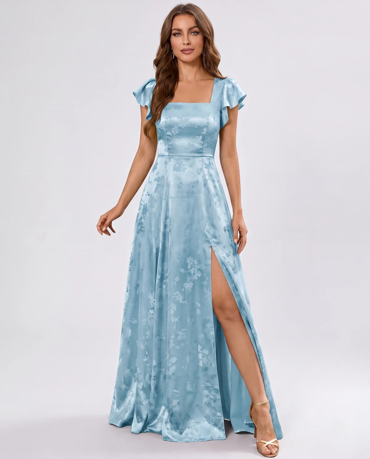 Odelia Maxi Dress — Light Blue