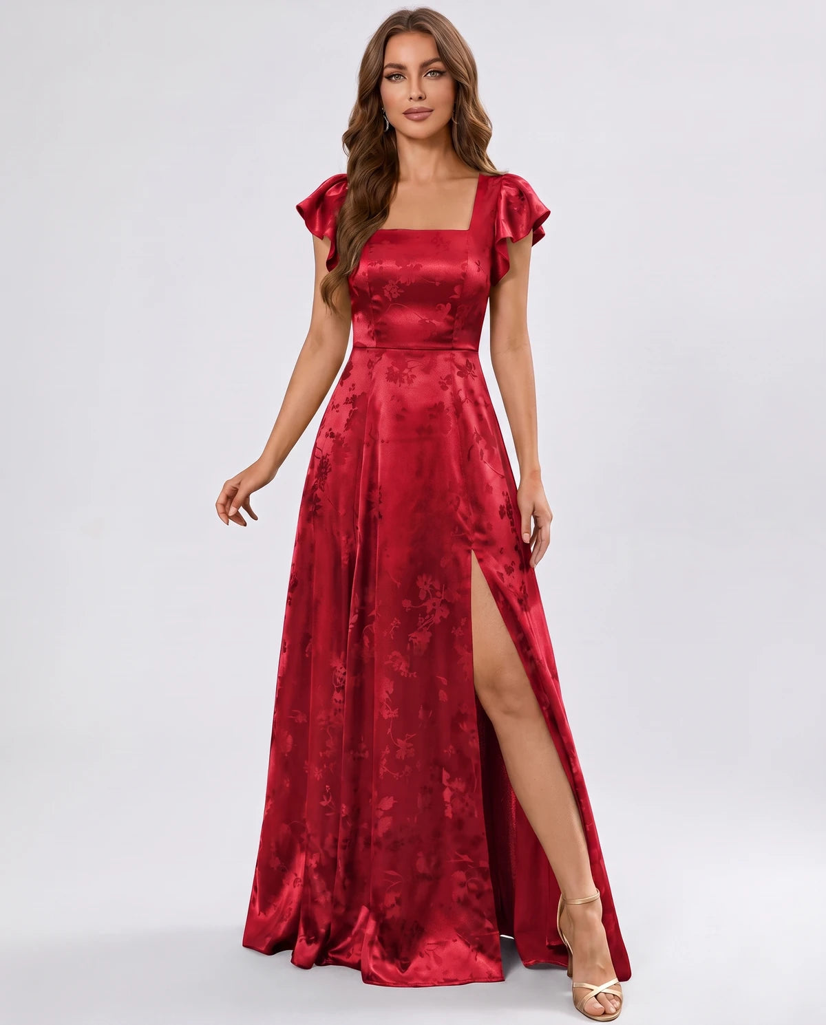 Odelia Maxi Dress — Red